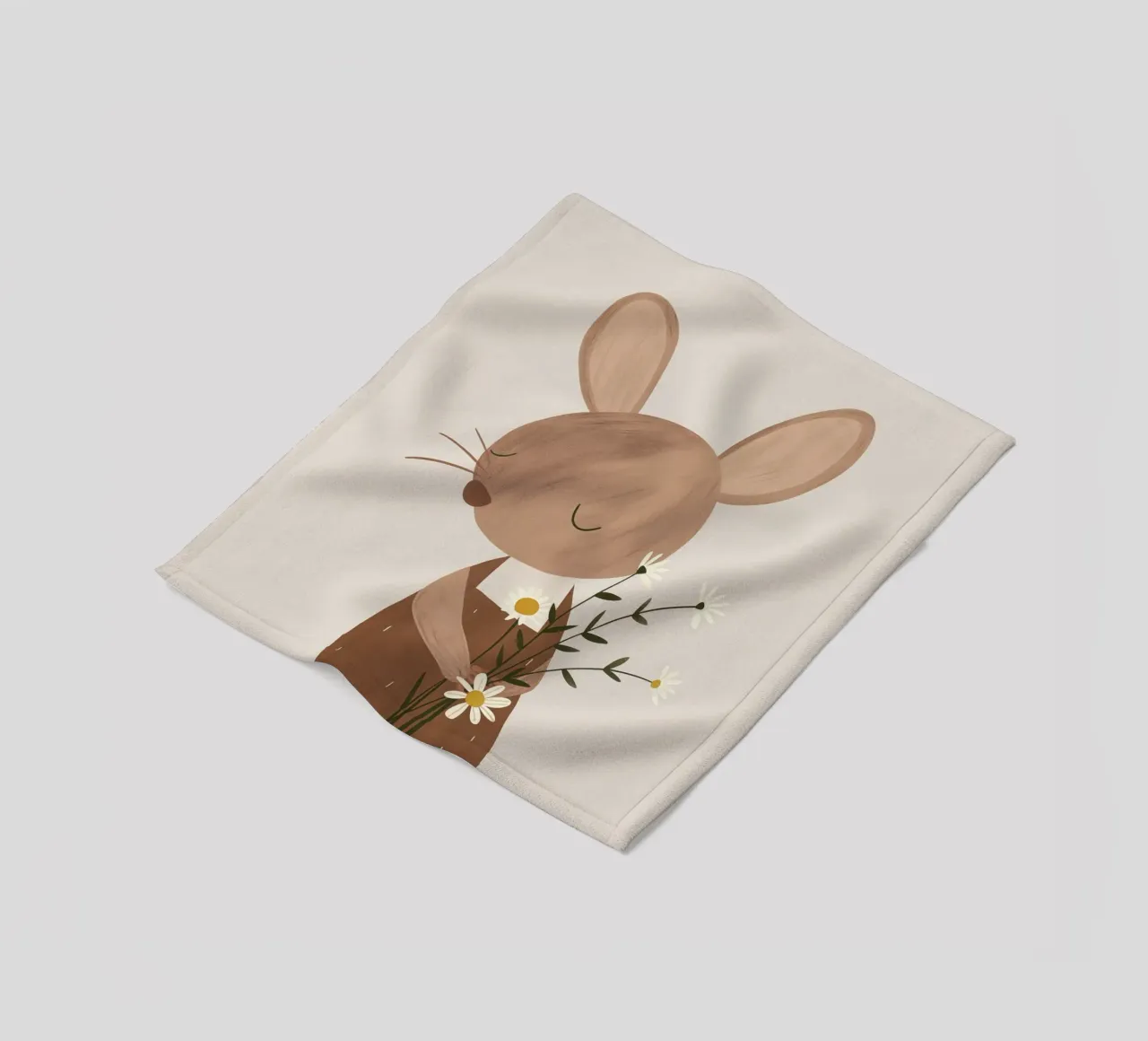 Design di un topolino per la cameretta dei bambini coperta in pile da Little Lola