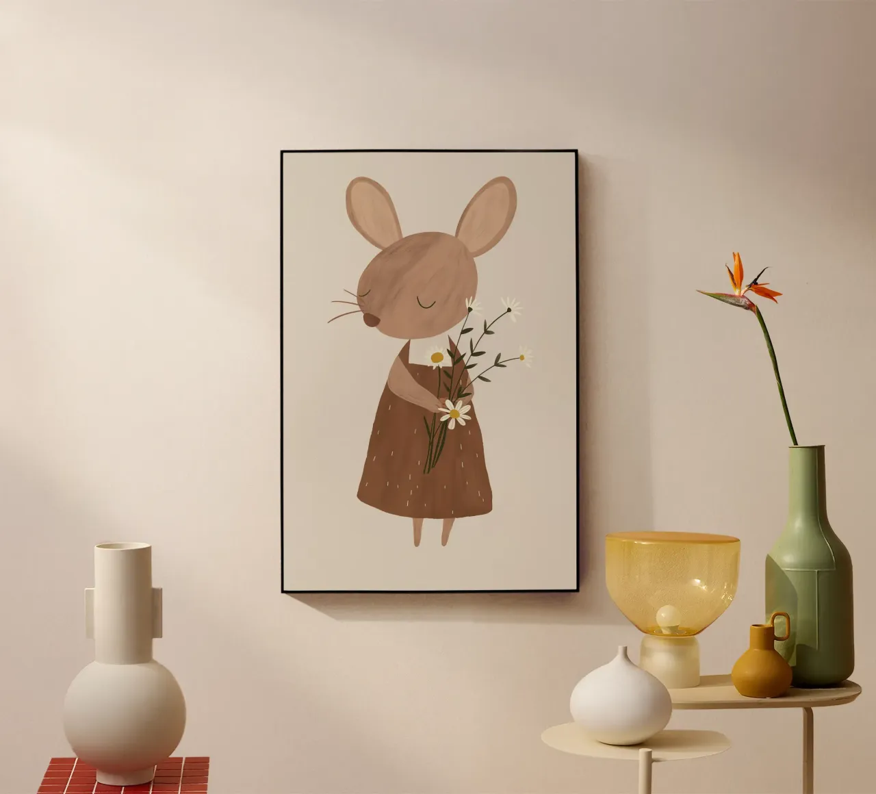 Design di un topolino per la cameretta dei bambini plexiglass da Little Lola
