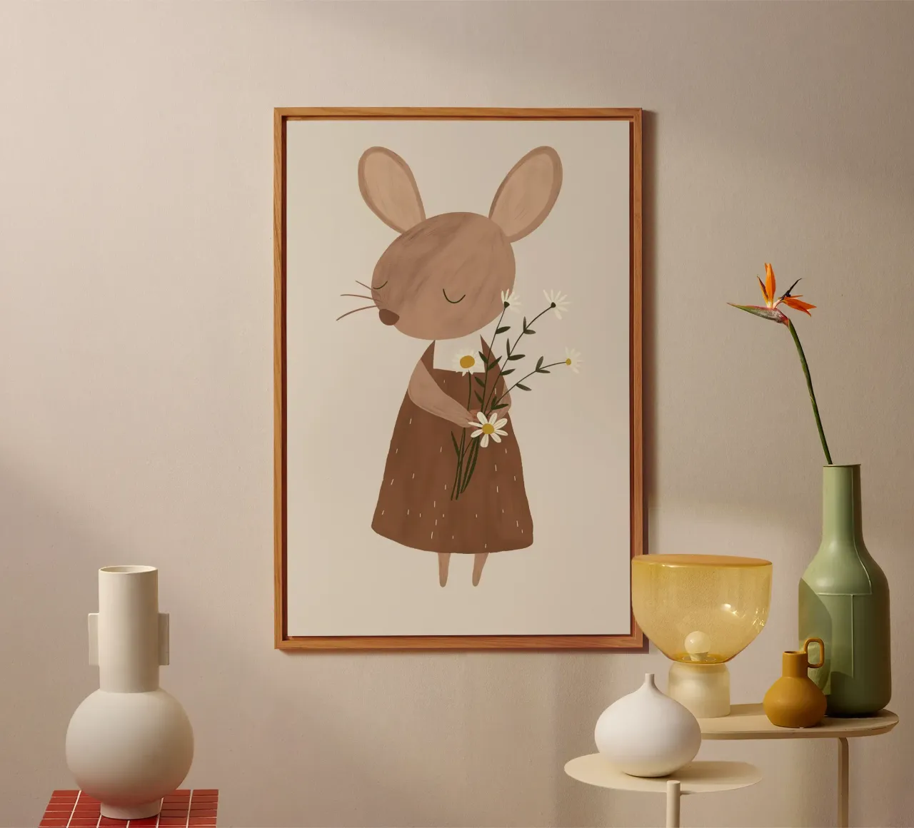 Design di un topolino per la cameretta dei bambini alluminio dibond da Little Lola