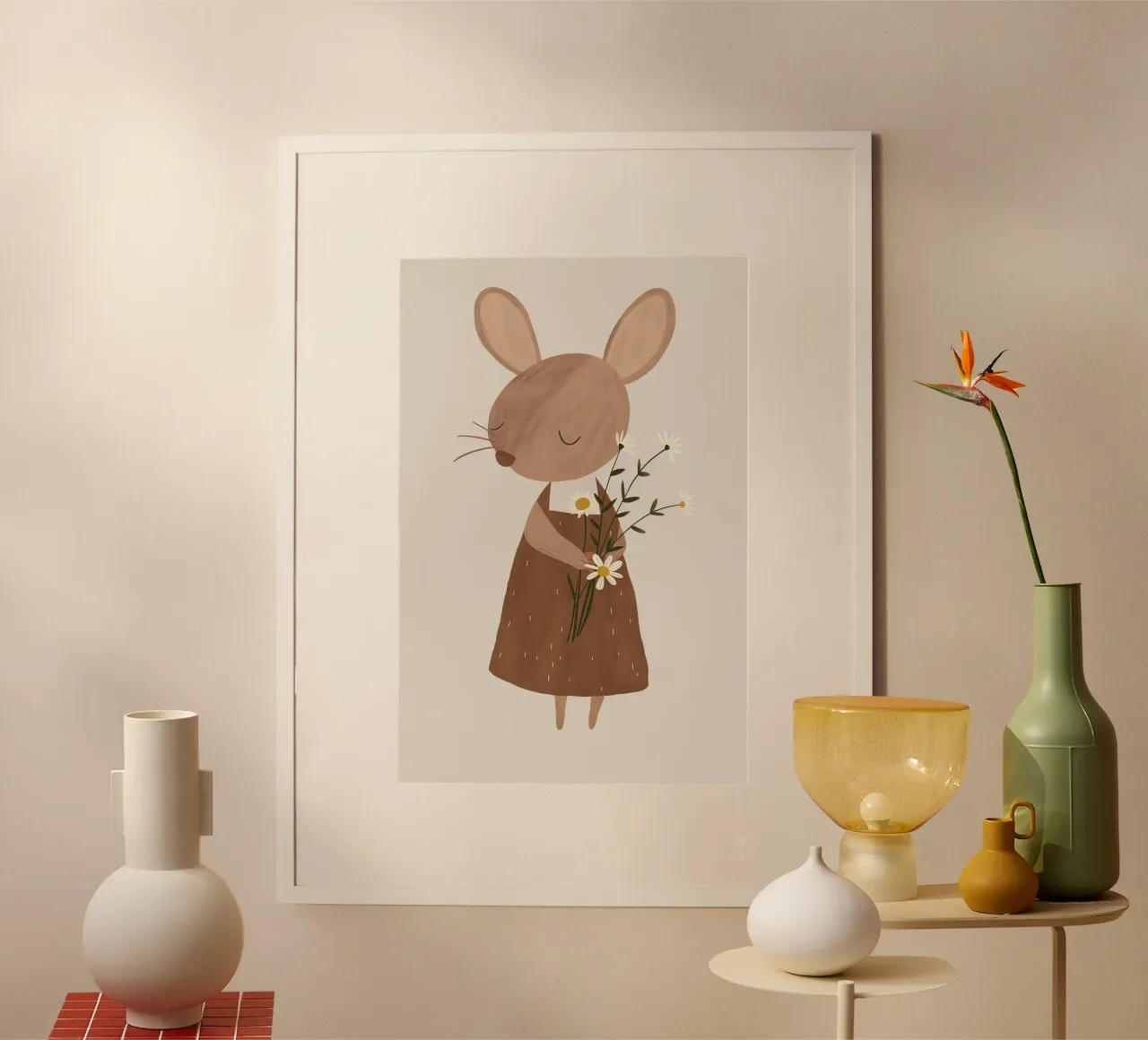 Little Mouse Design for Kids Room hahnemühle by Little Lola