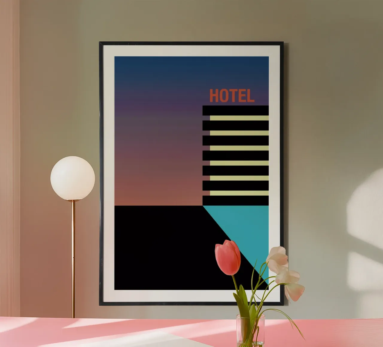 Hotel Nightfall poster da BLAEK Design Studio