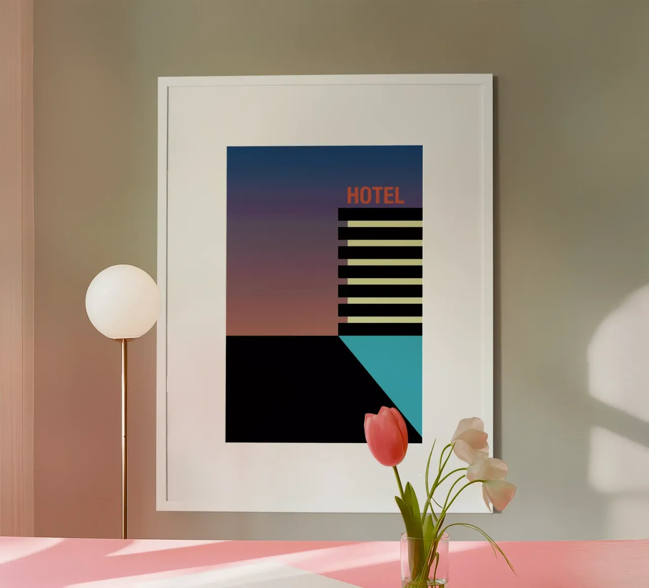 Hotel Nightfall poster da BLAEK Design Studio