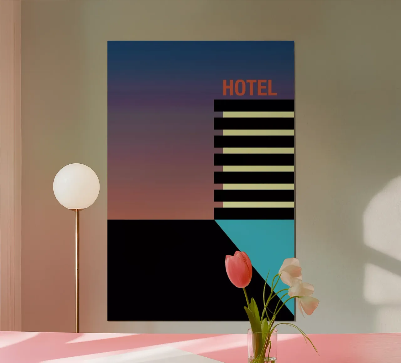 Hotel Nightfall poster da BLAEK Design Studio