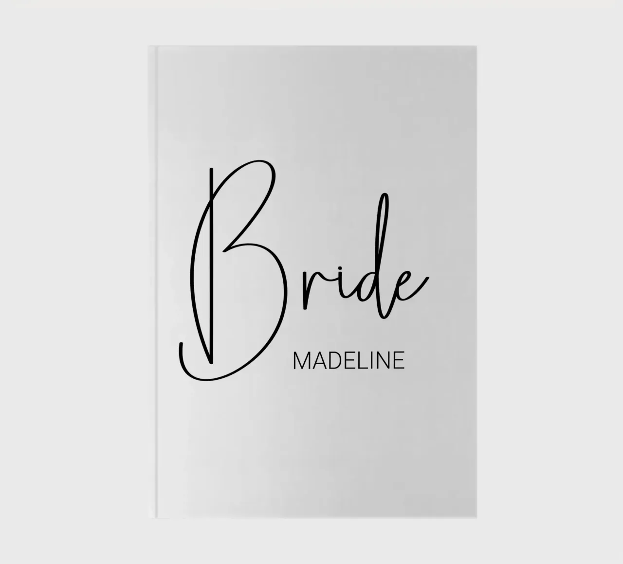 Nome personalizzato della sposa diario da Personalized Art