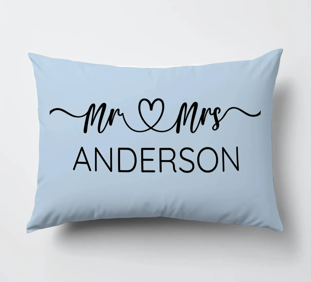 Signor e signora personalizzato Nome di famiglia Anniversario di matrimonio cuscino da Personalized Art