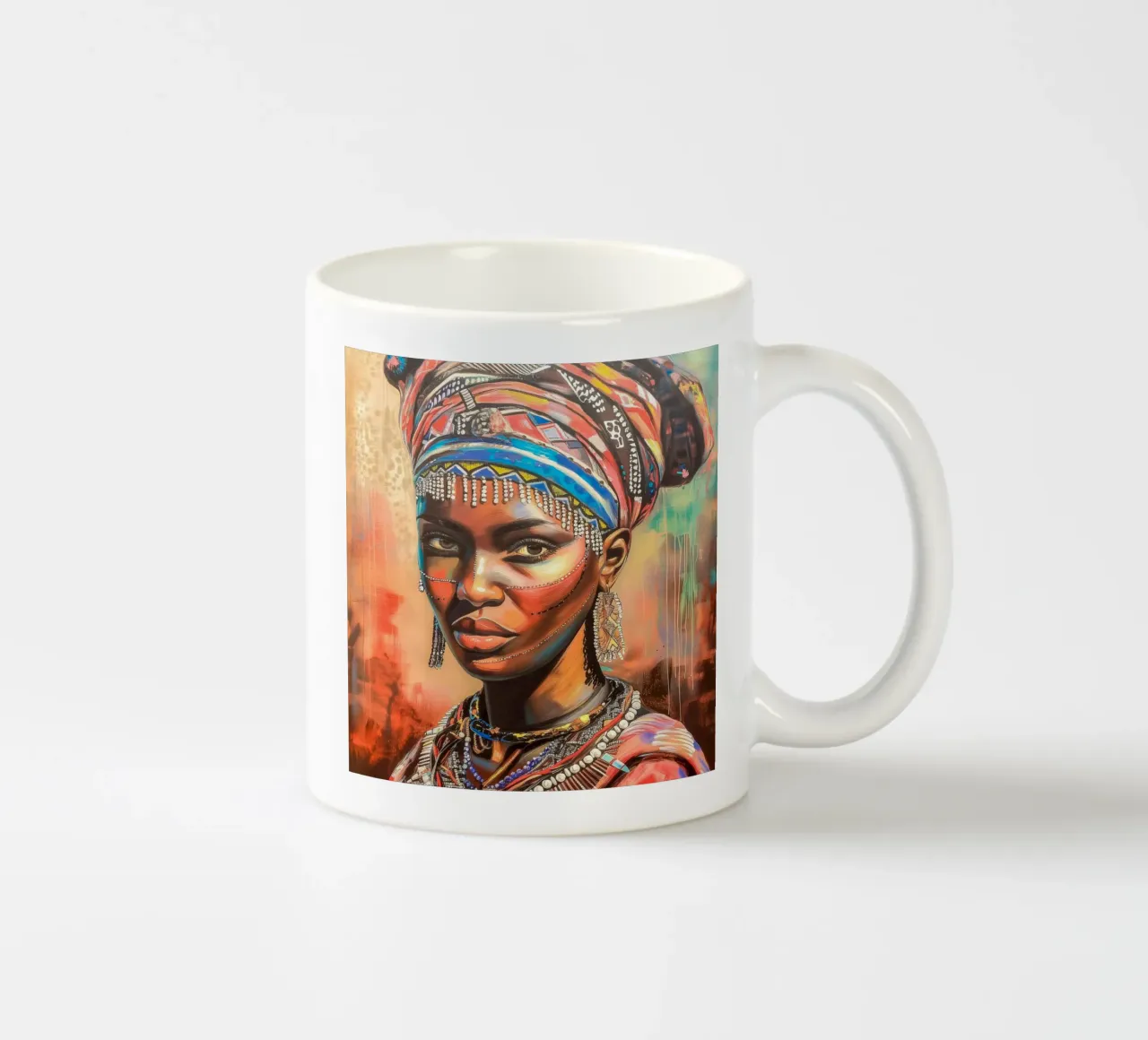 Femminilità africana tazza in ceramica da Carinaprint