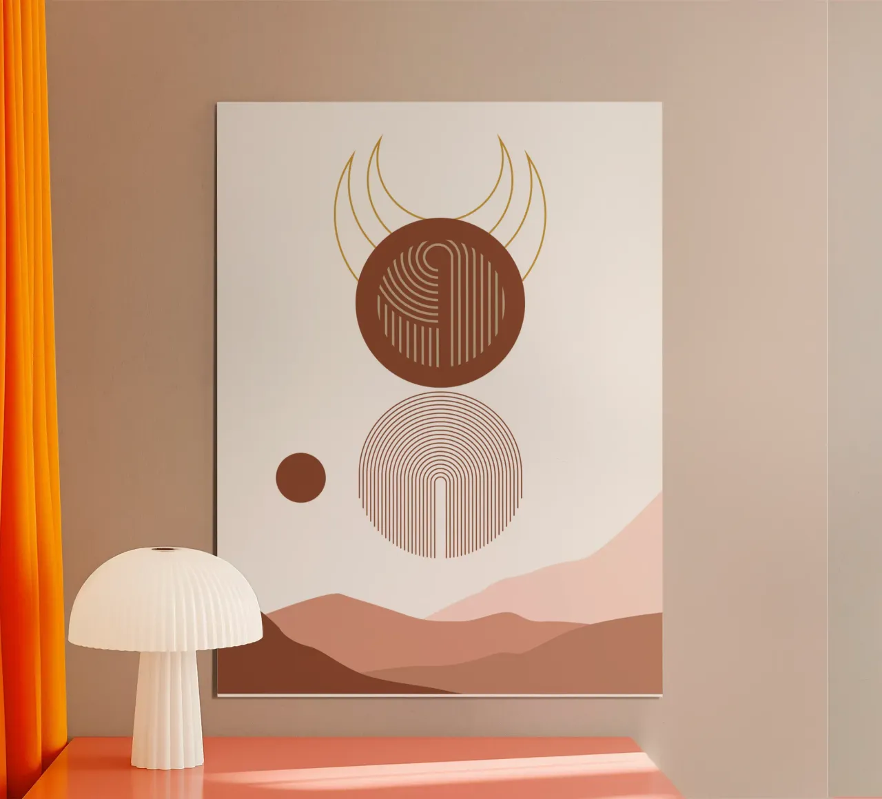 Estetica moderna minimalista Boho poster con telaio in plastica da YSV MINIMALIST