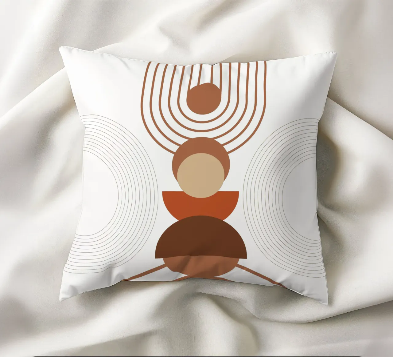 Boho Minimalist Modern Aesthetics decorative cushion by YSV MINIMALIST
