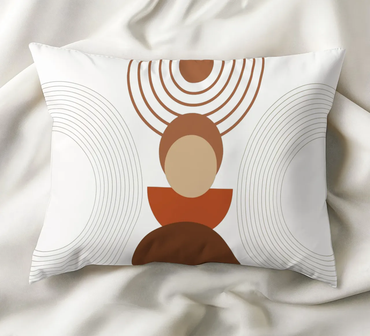 Boho Minimalist Modern Aesthetics decorative cushion by YSV MINIMALIST