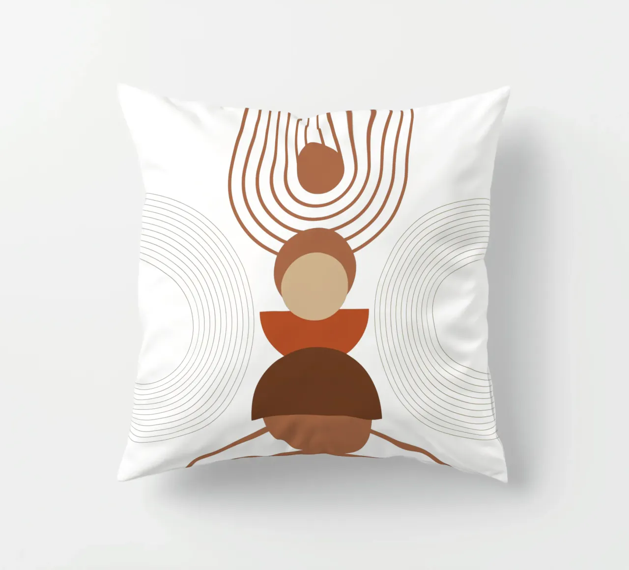 Boho Minimalist Modern Aesthetics decorative cushion by YSV MINIMALIST