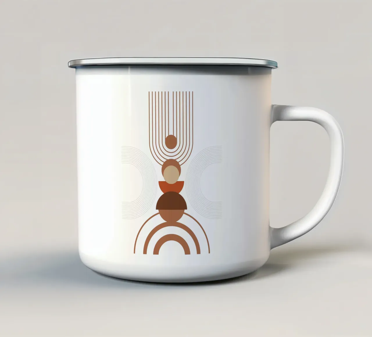 Estetica moderna minimalista Boho tazza in smalto da YSV MINIMALIST