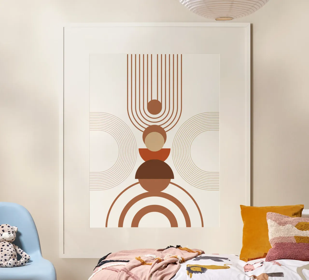Estetica moderna minimalista Boho poster con telaio in plastica da YSV MINIMALIST