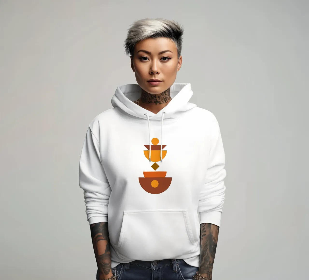 Estetica moderna minimalista Boho felpa con cappuccio da YSV MINIMALIST