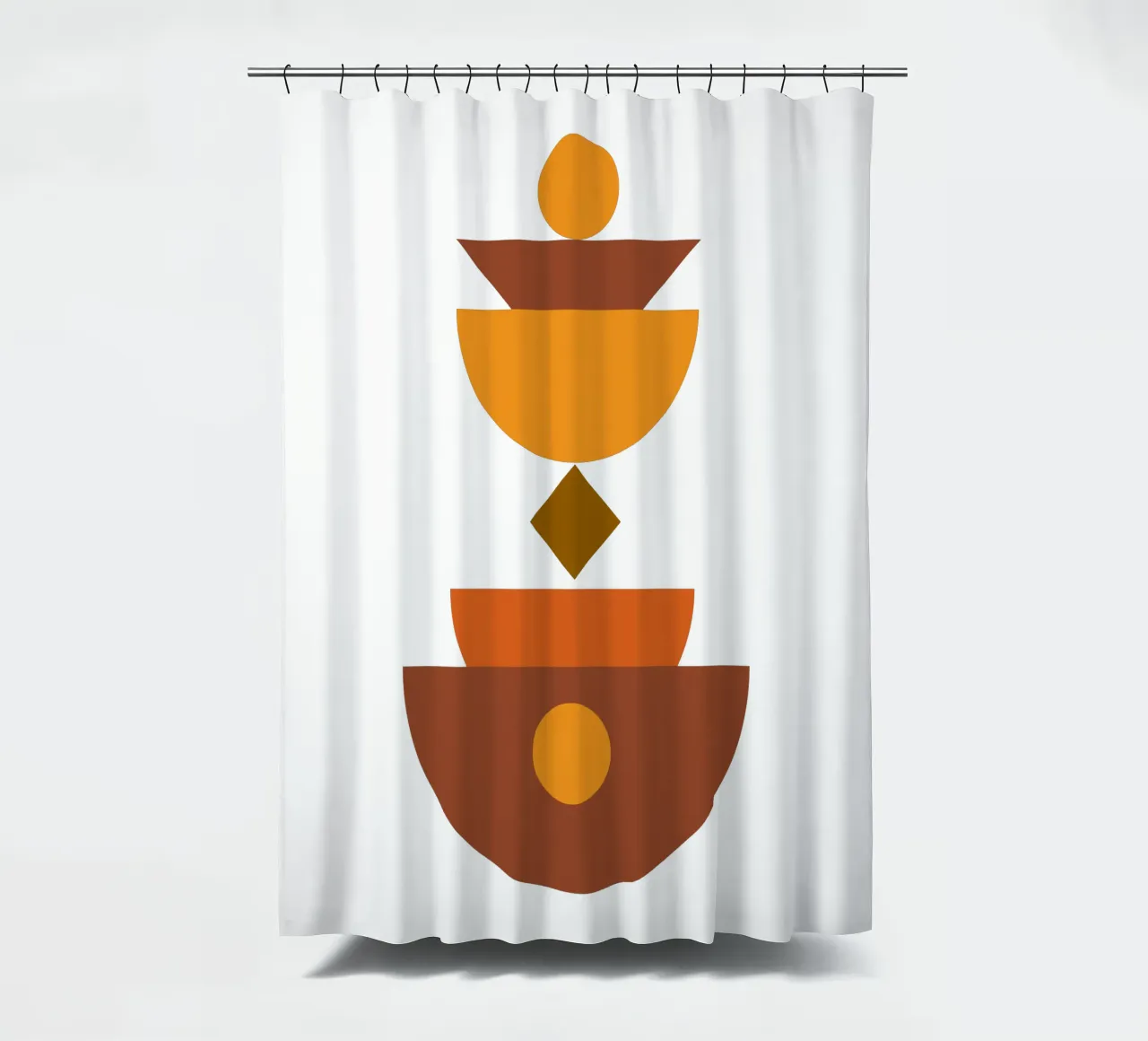 Boho Minimalistisch Modern Ästhetisch Duschvorhang von YSV MINIMALIST