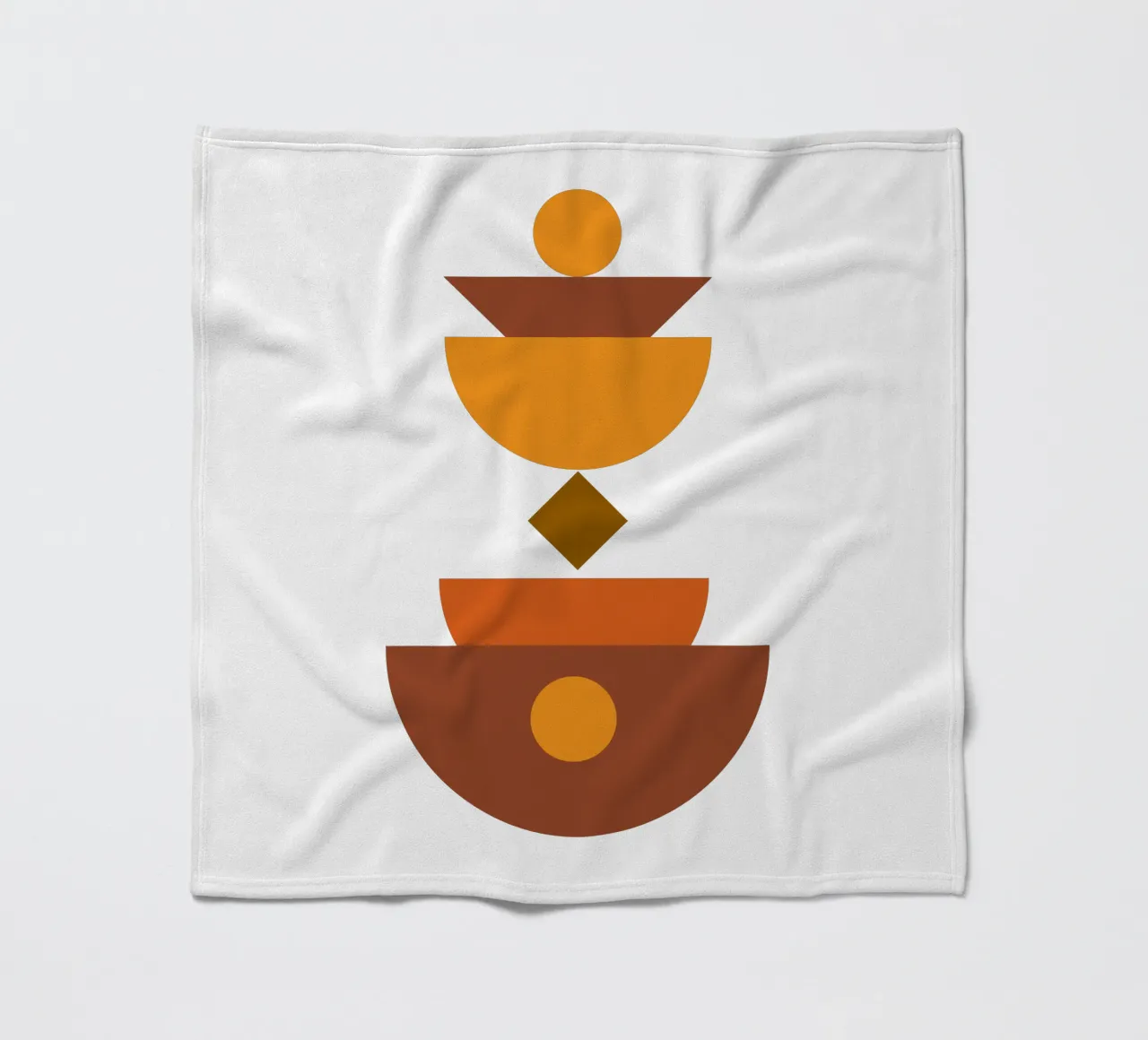 Boho Minimalist Modern Aesthetic fleece blanket by YSV MINIMALIST