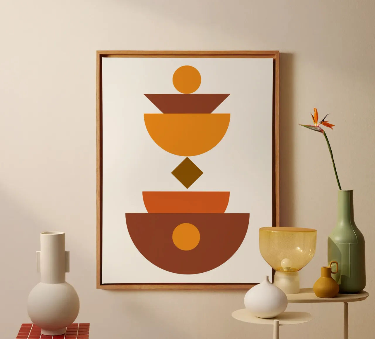 Boho Minimalistisch Modern Esthetiek canvas van YSV MINIMALIST