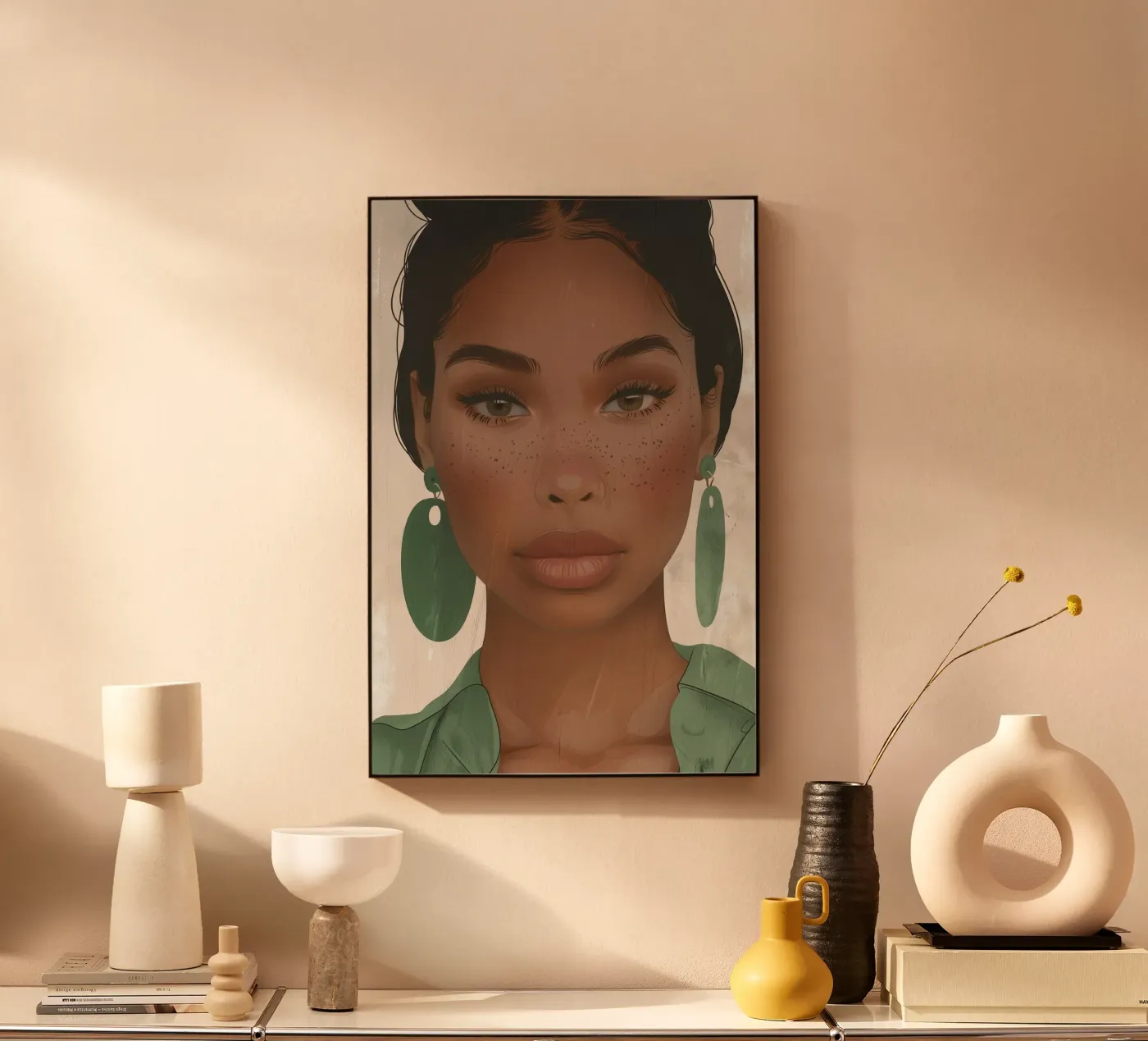 Modern Afro elegance forex plate by Carinaprint