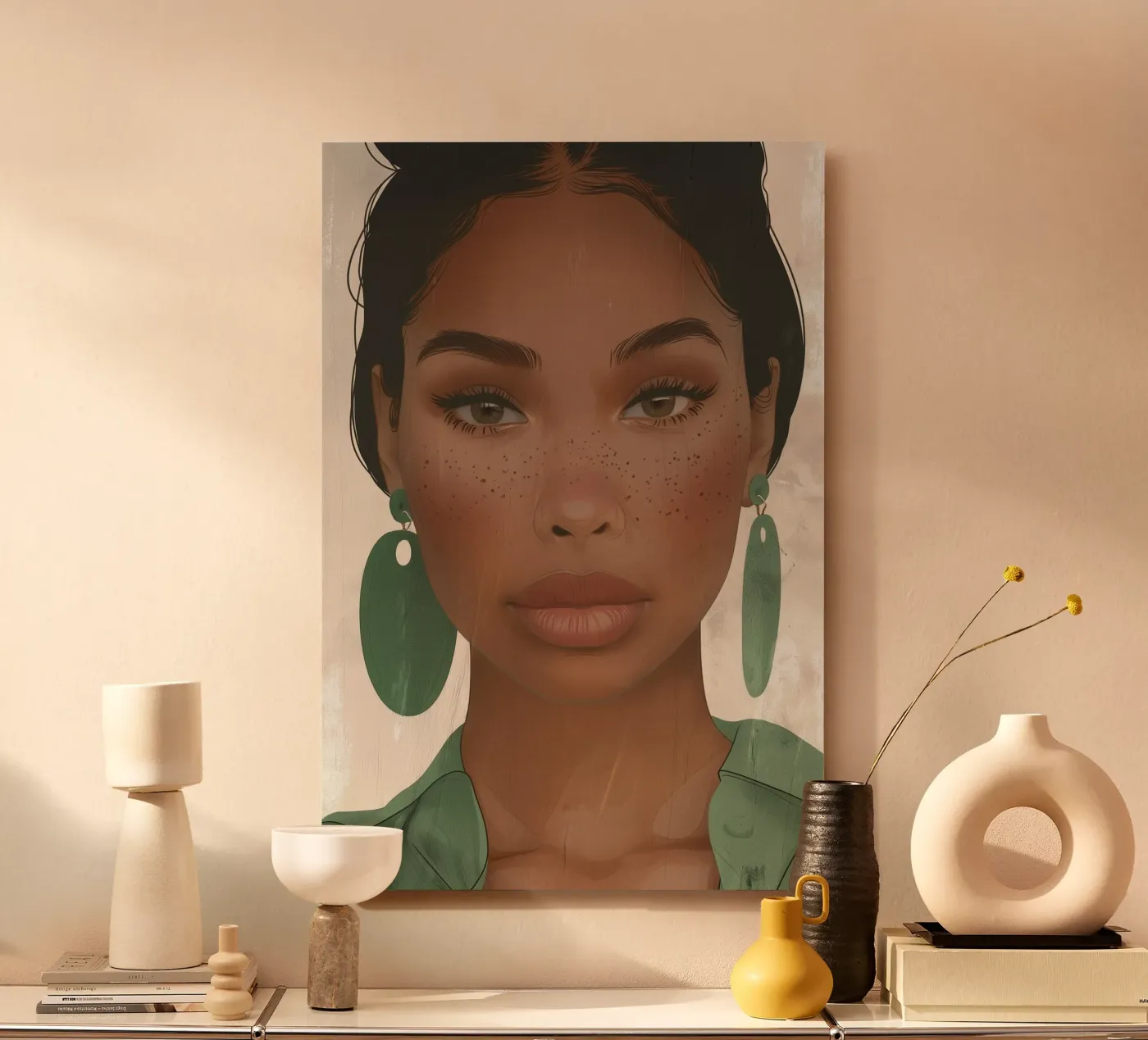 Modern Afro elegance forex plate by Carinaprint