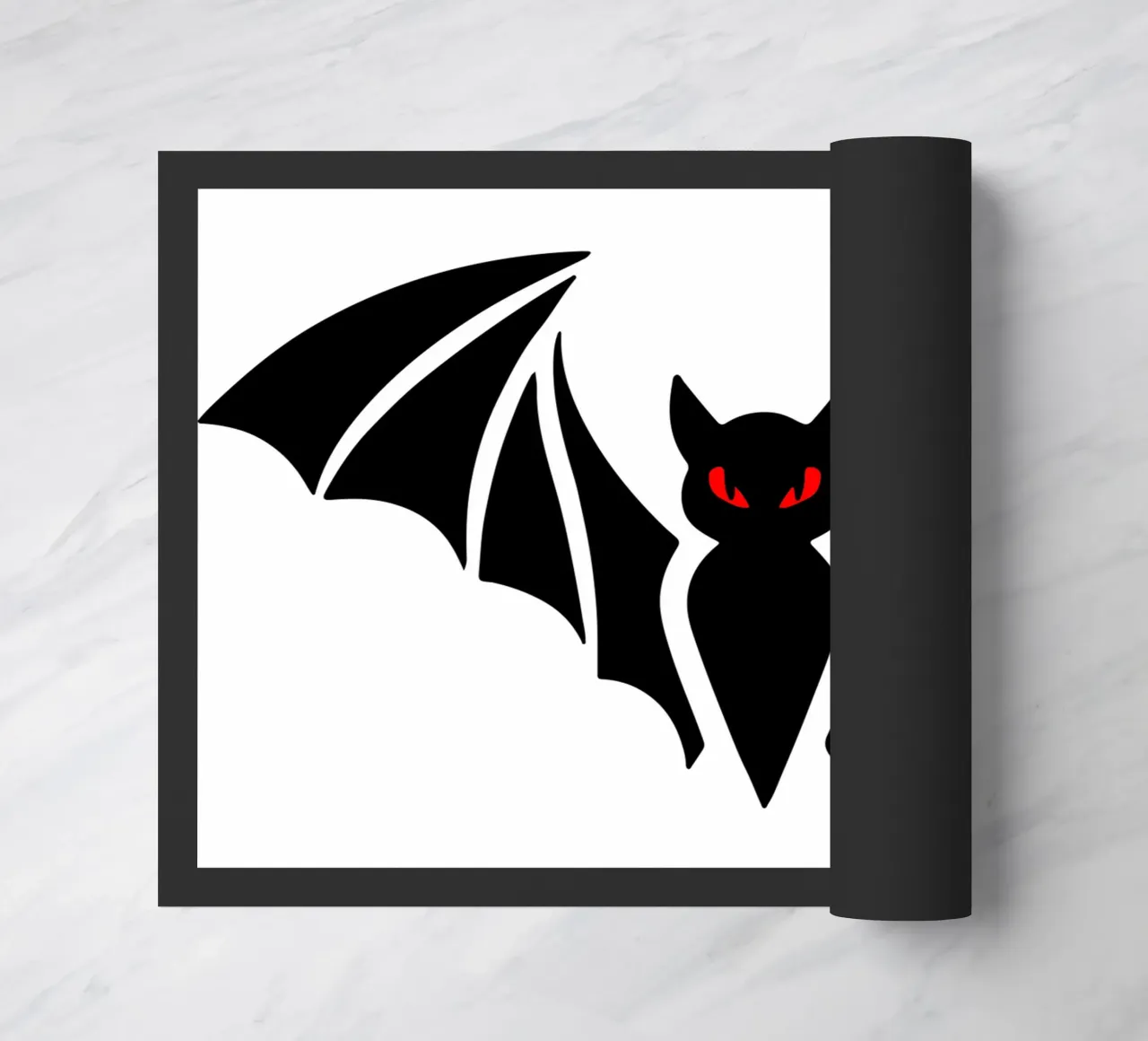 divertente pipistrello art design zerbino da ririedis
