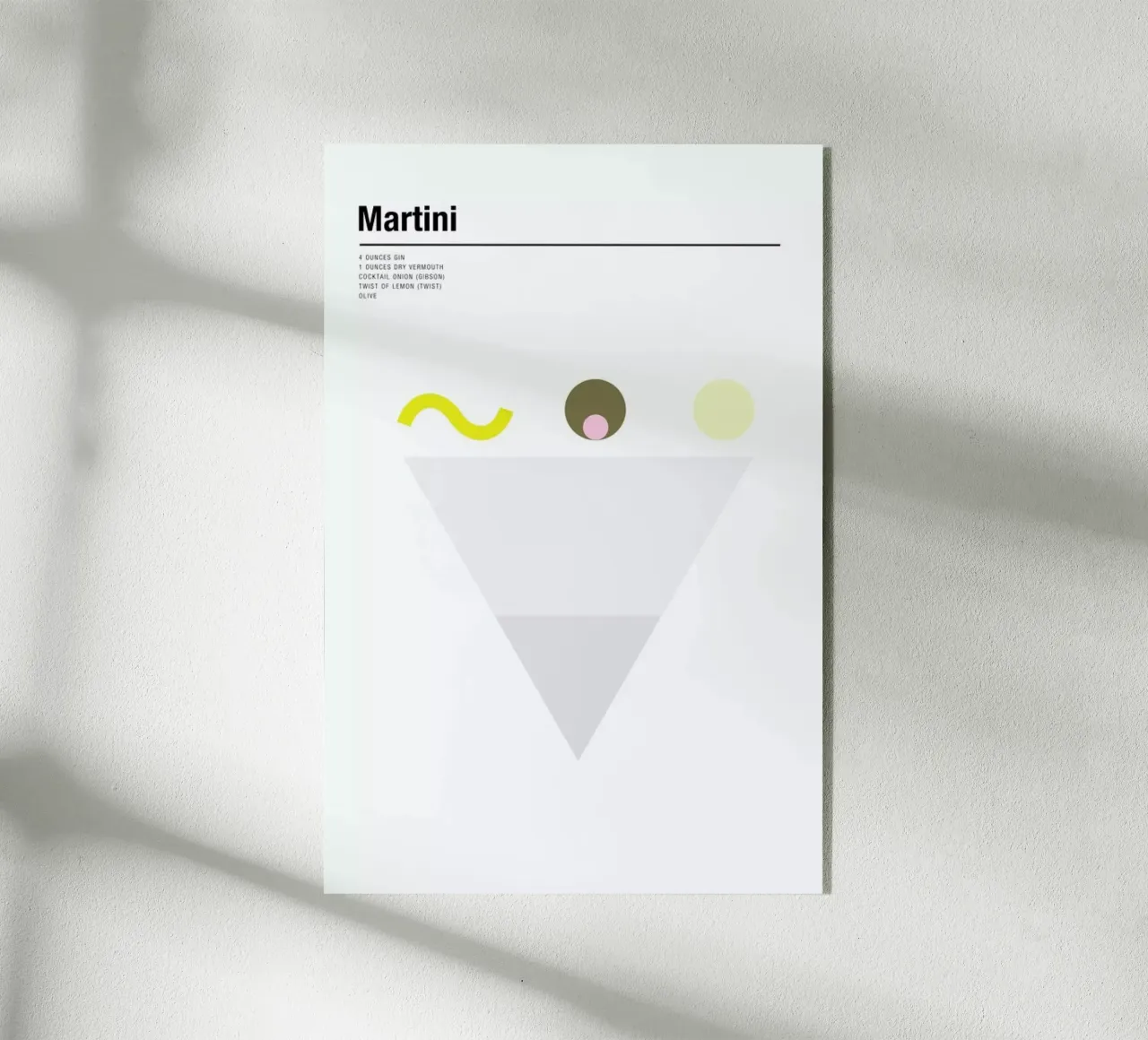 Martini acrylic glass by Nick Barclay