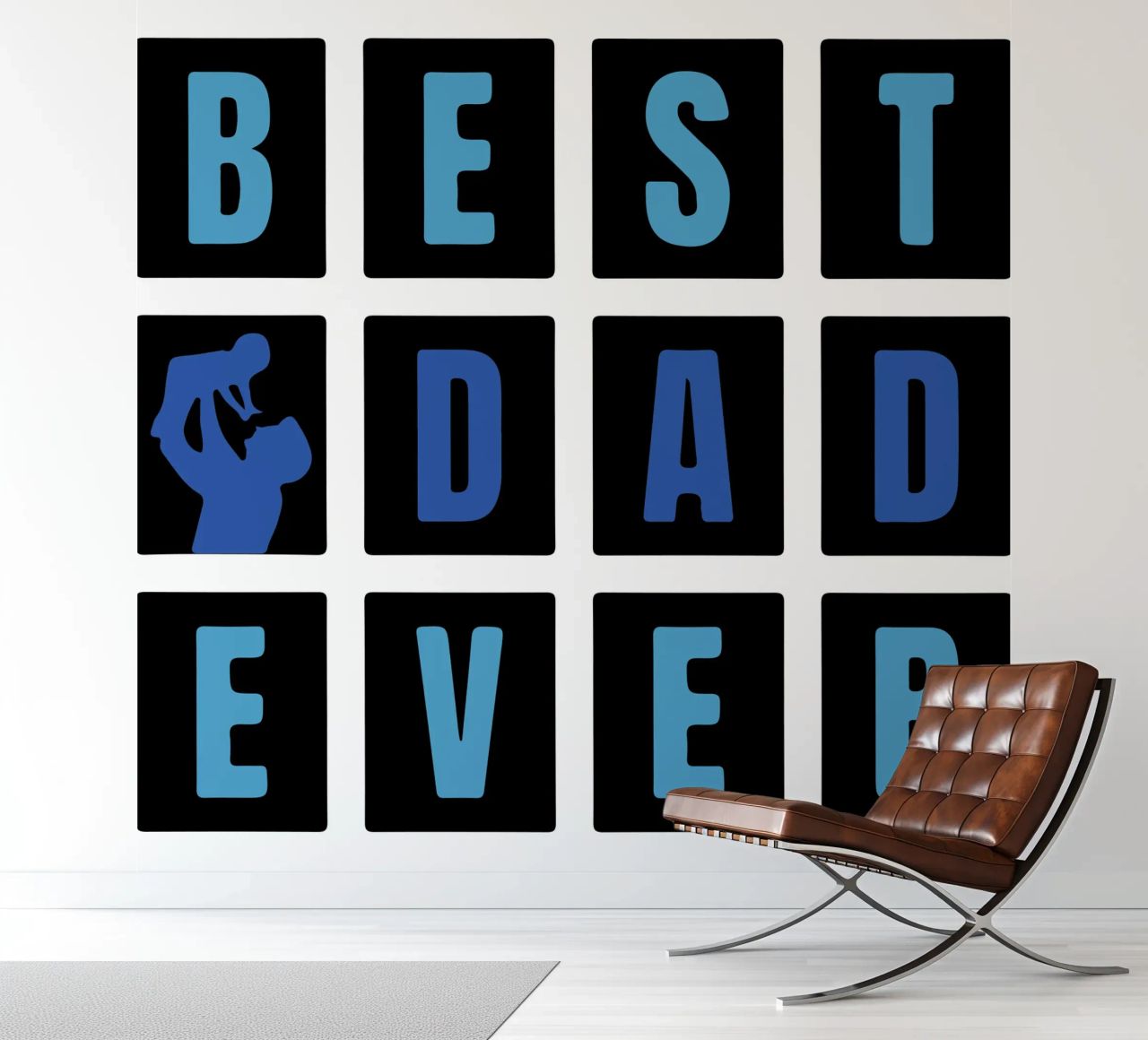 meilleur papa art design papier peint photo de ririedis