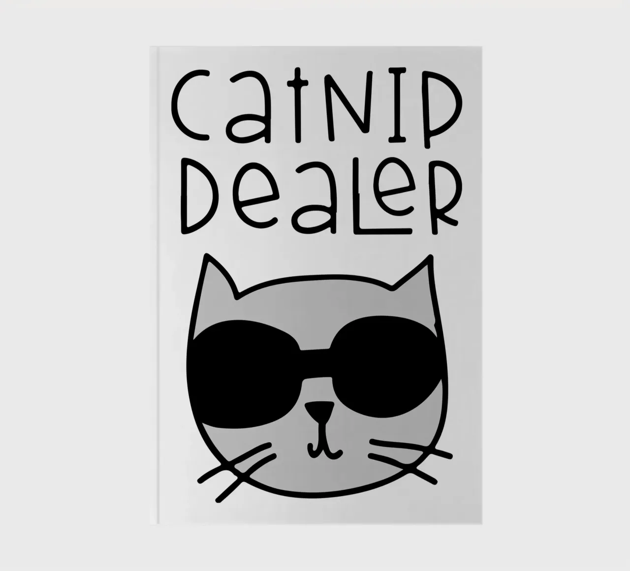 funny cat art design notebook by ririedis