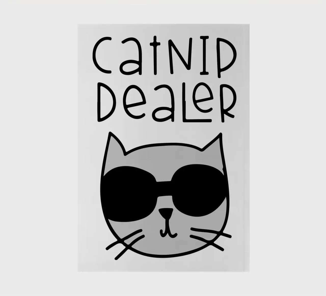 funny cat art design notebook by ririedis