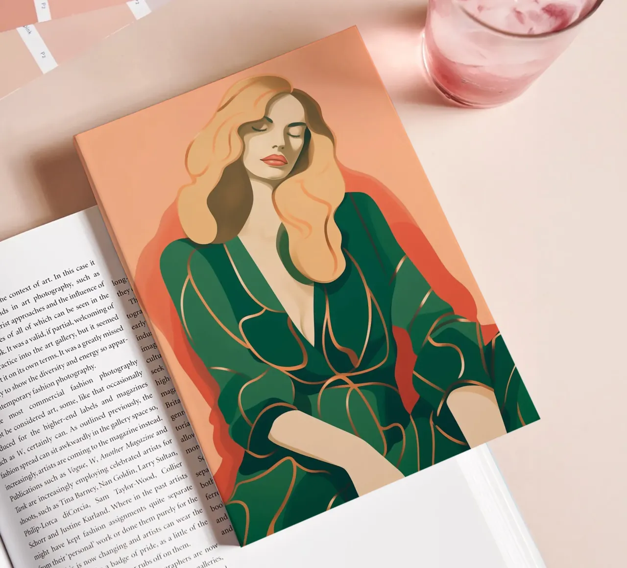 Feminine rest break notebook by Carinaprint