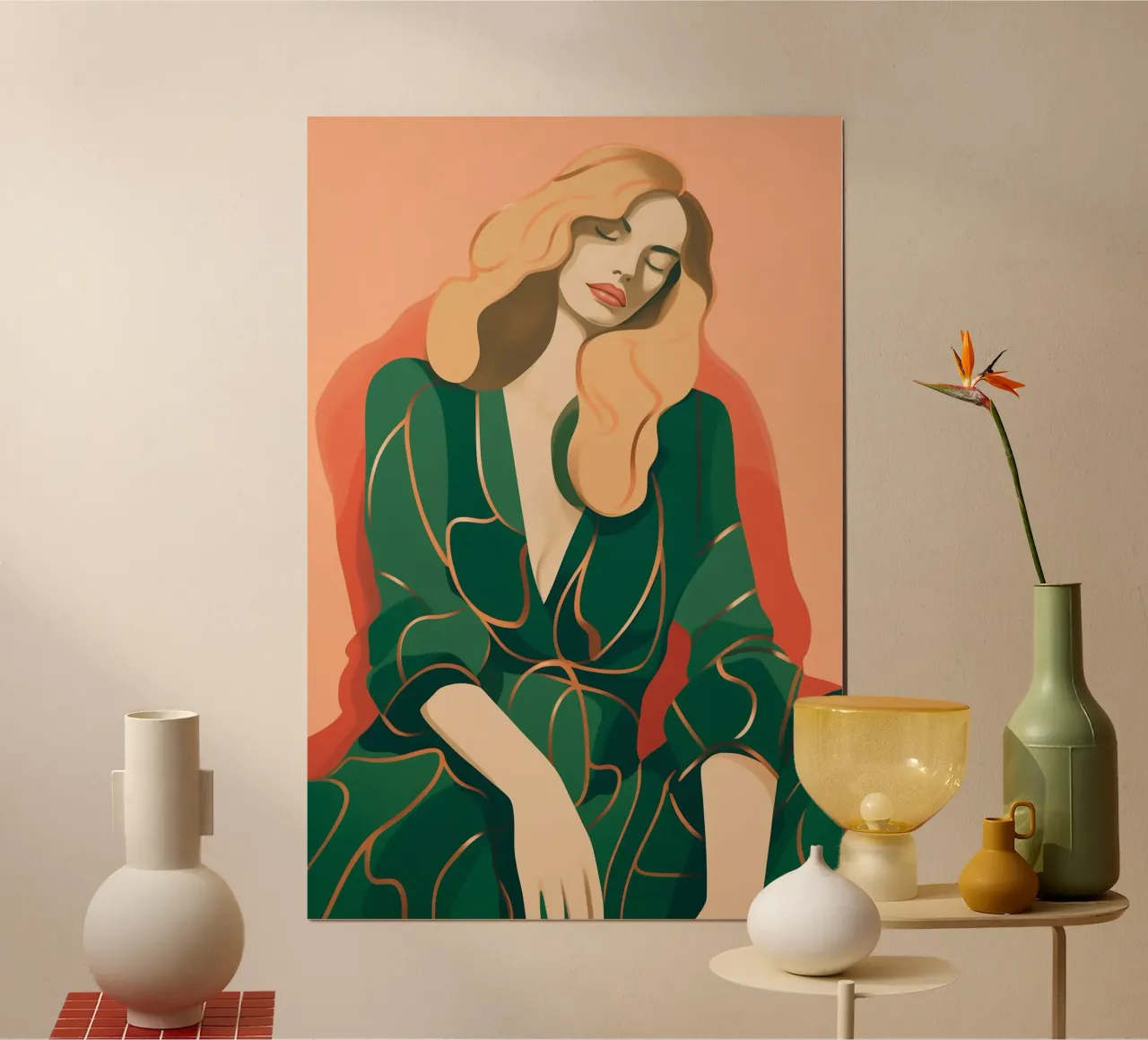 Feminine ruhe Pause Poster von Carinaprint