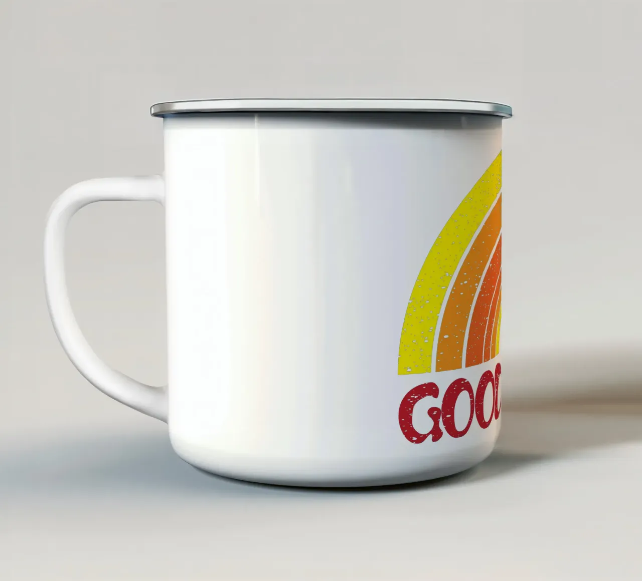 good vibes art design tazza in smalto da ririedis
