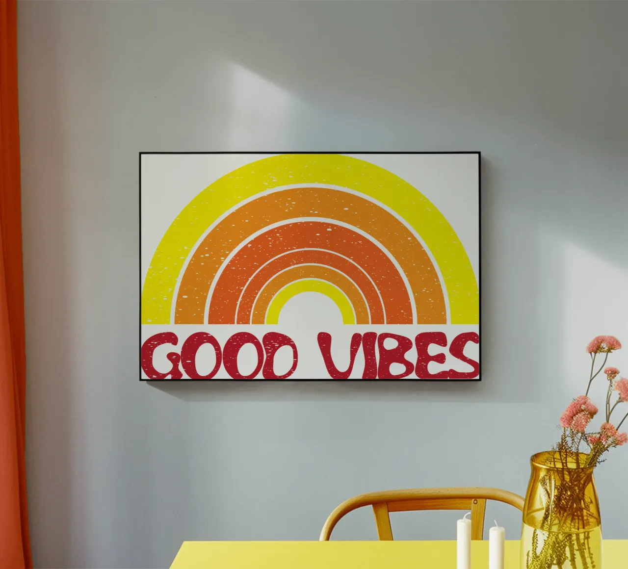good vibes art design plexiglass da ririedis