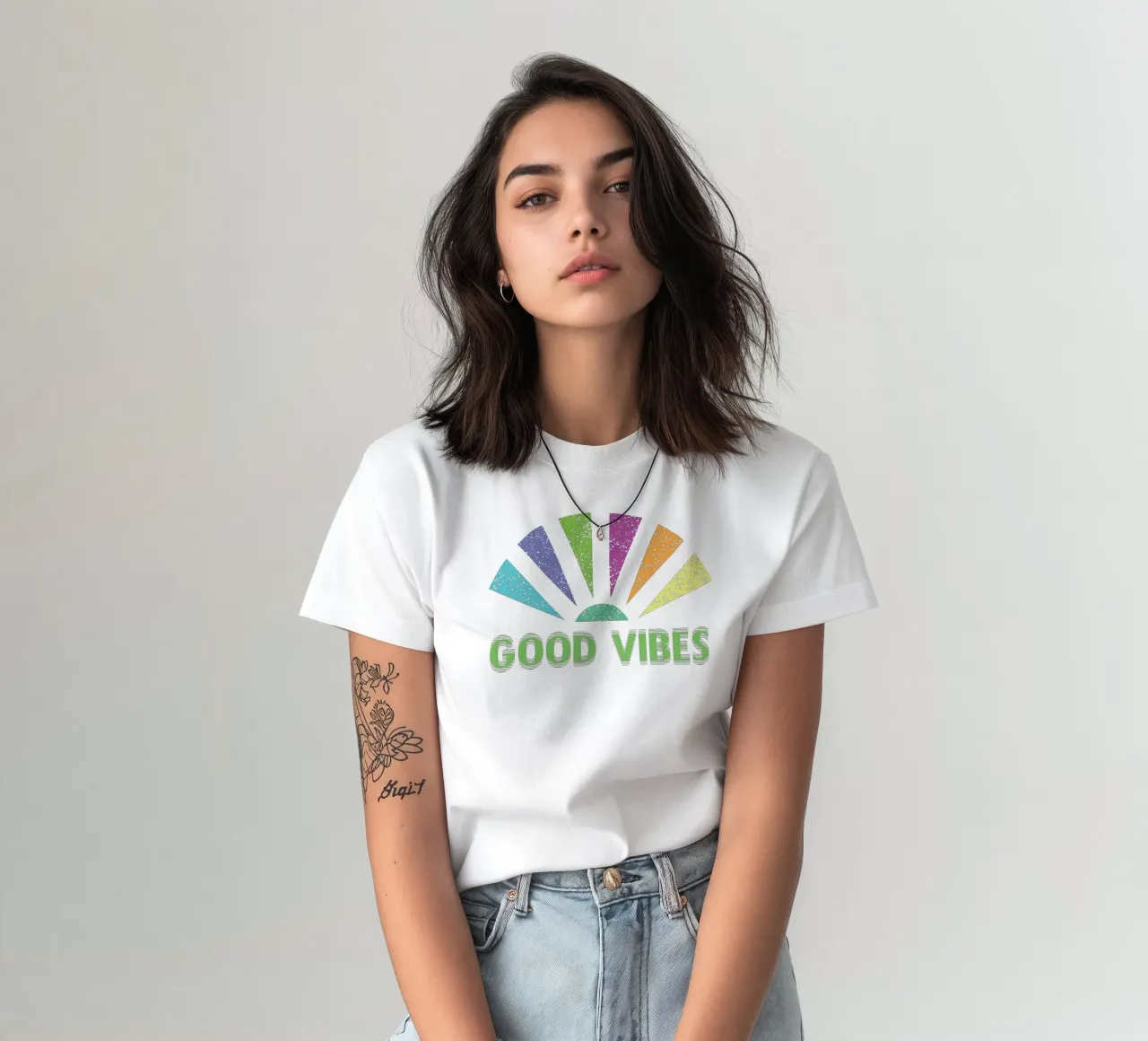 goodvibes art design t-shirt da ririedis