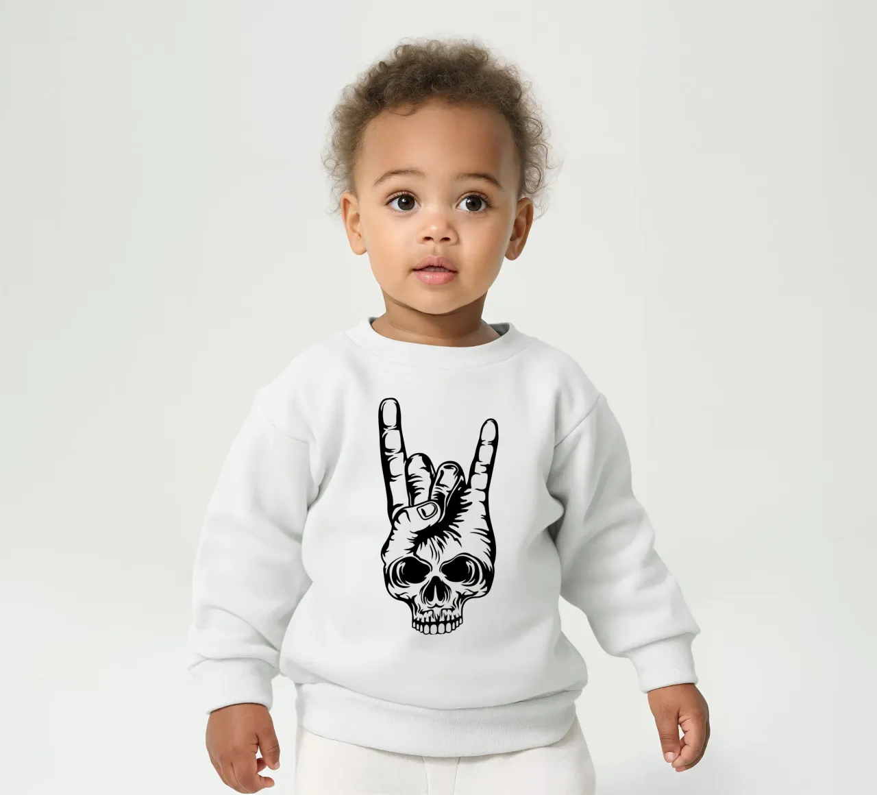 scheletro in metallo design artistico felpa neonato da ririedis