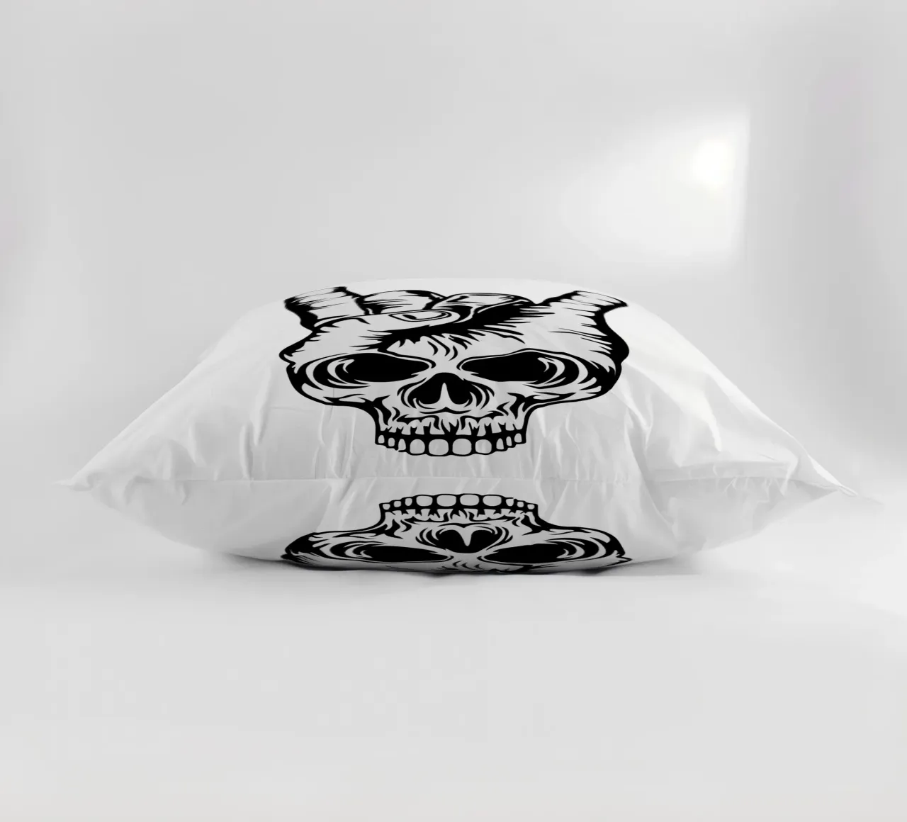 scheletro in metallo design artistico cuscino da ririedis