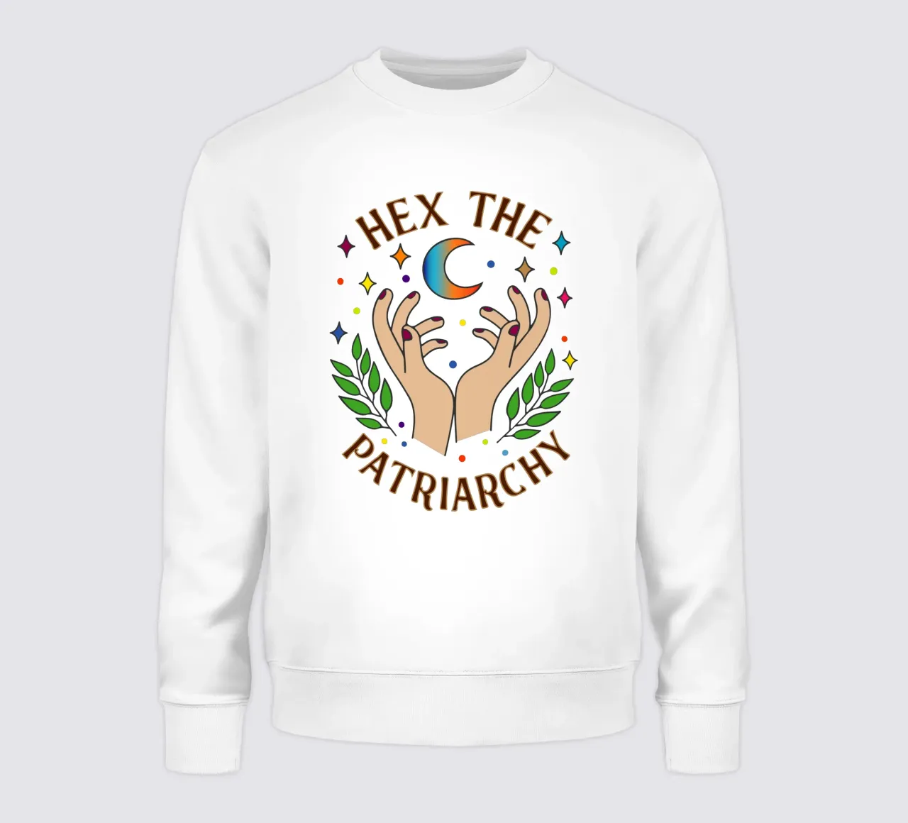 hex the patriarchy art design felpa da ririedis