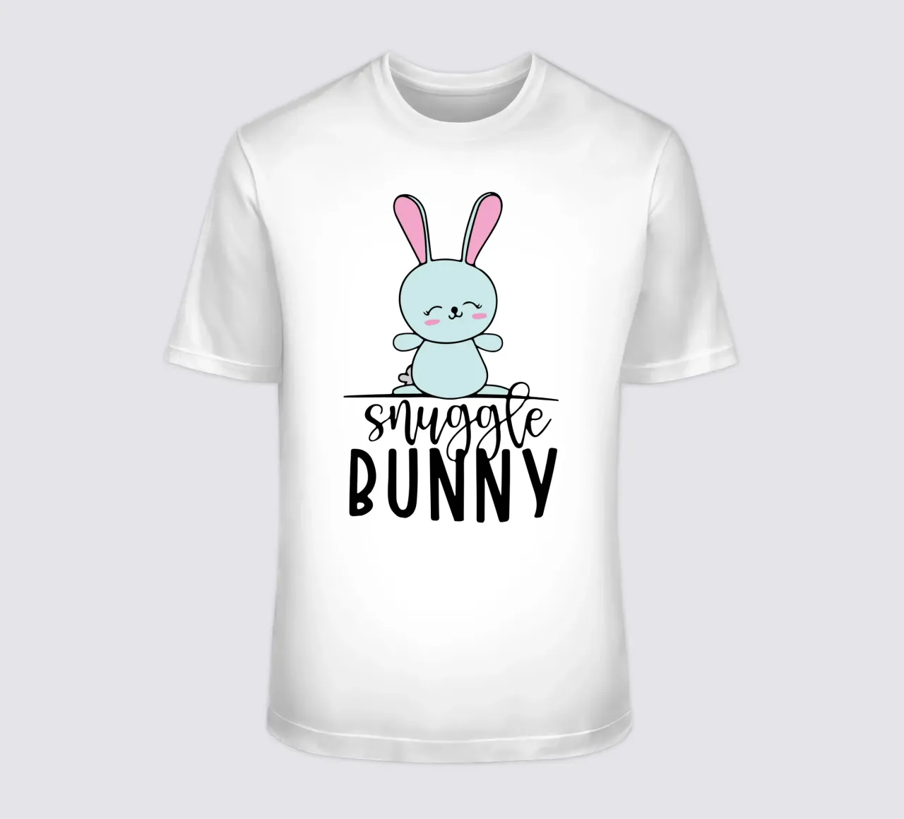 coniglietto snuggle art design t-shirt da ririedis