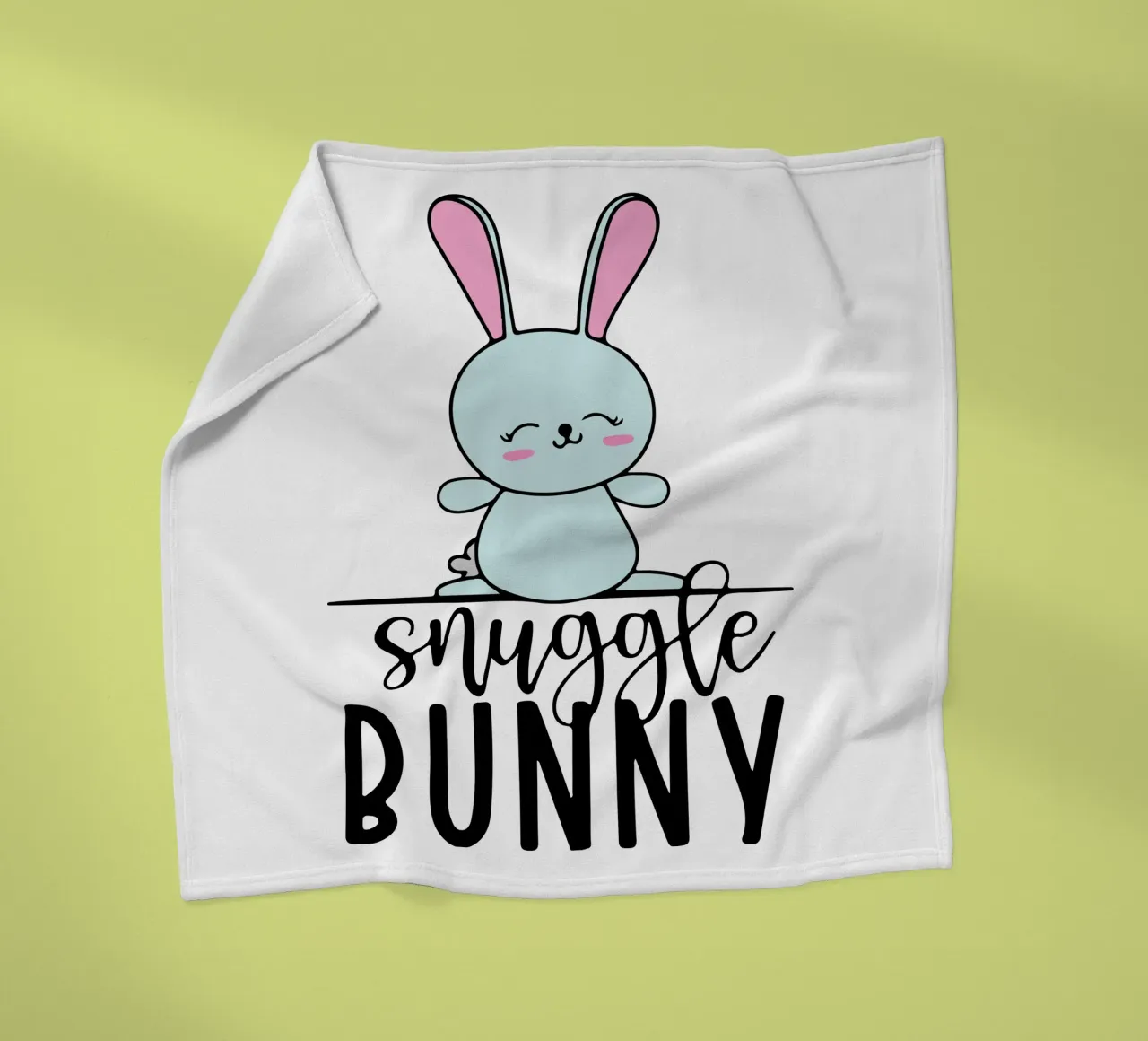 coniglietto snuggle art design coperta in pile da ririedis