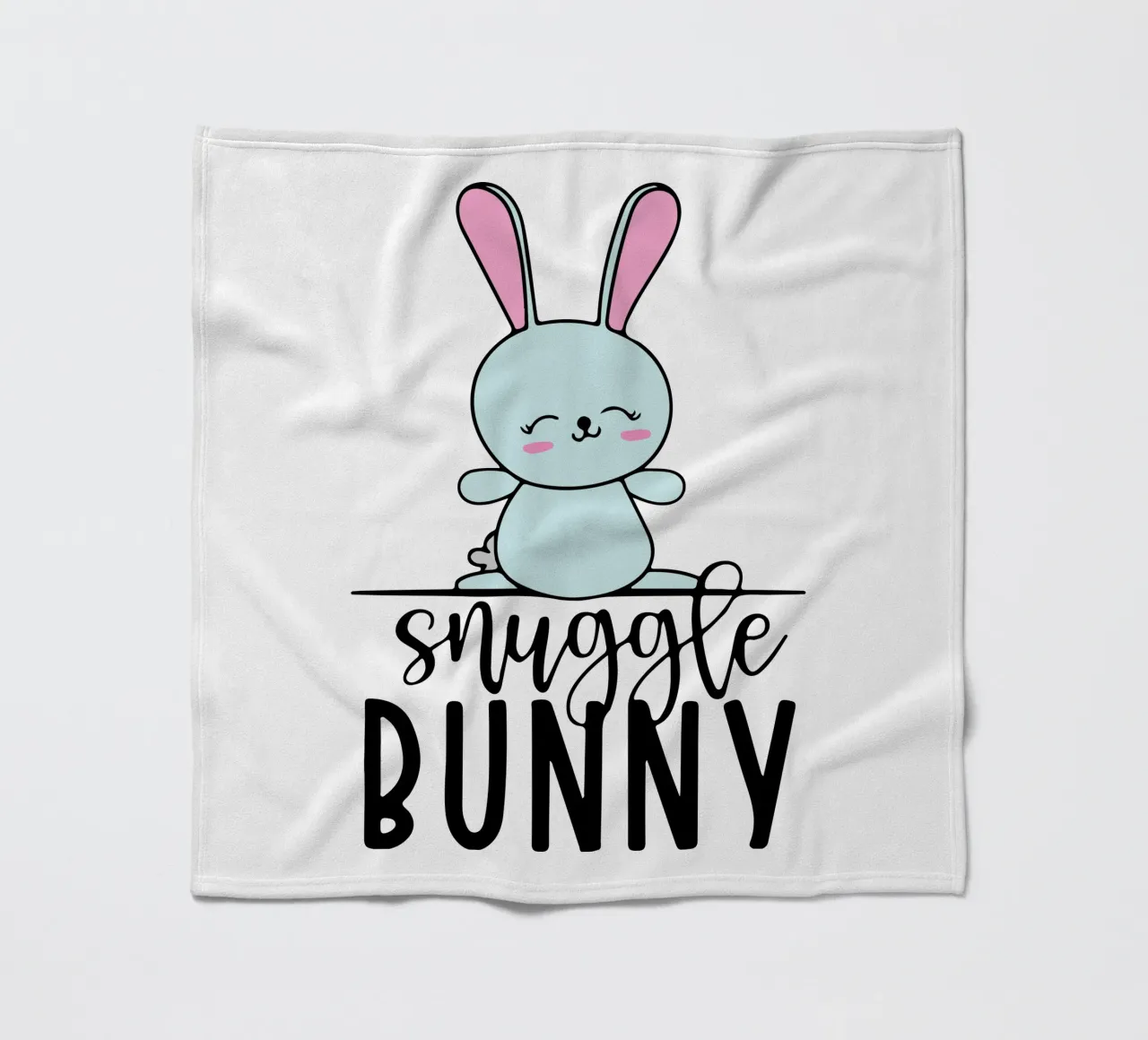 coniglietto snuggle art design coperta in pile da ririedis