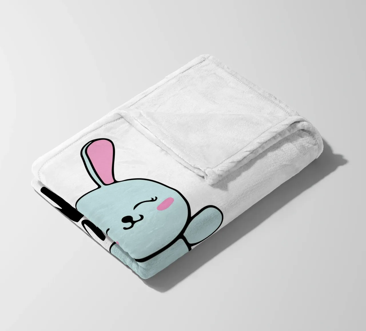 coniglietto snuggle art design coperta in pile da ririedis