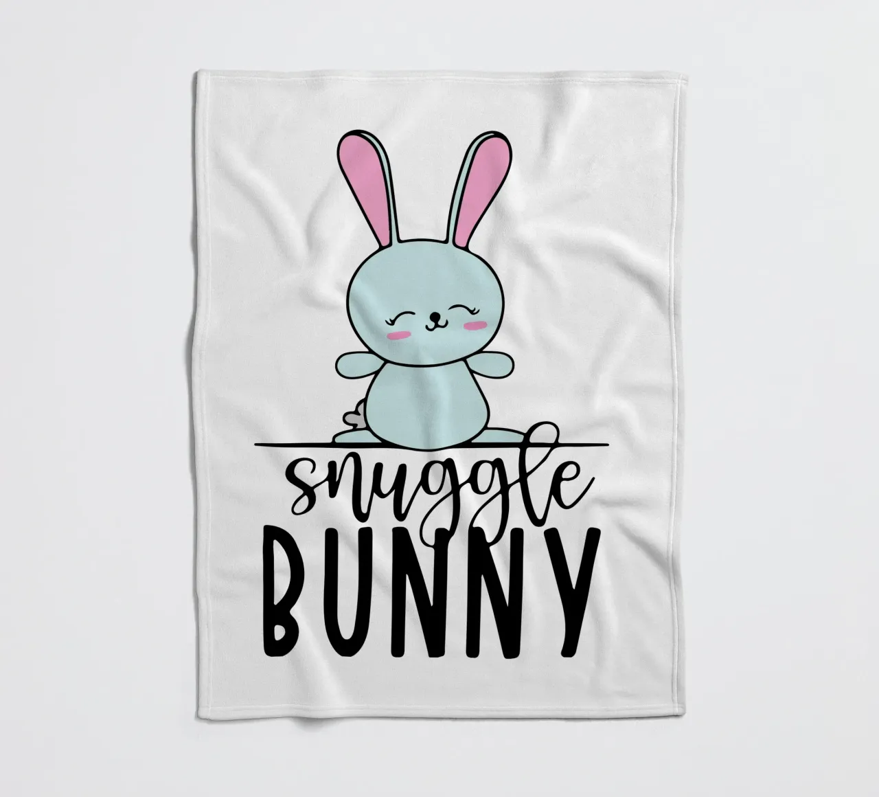 coniglietto snuggle art design coperta in pile da ririedis