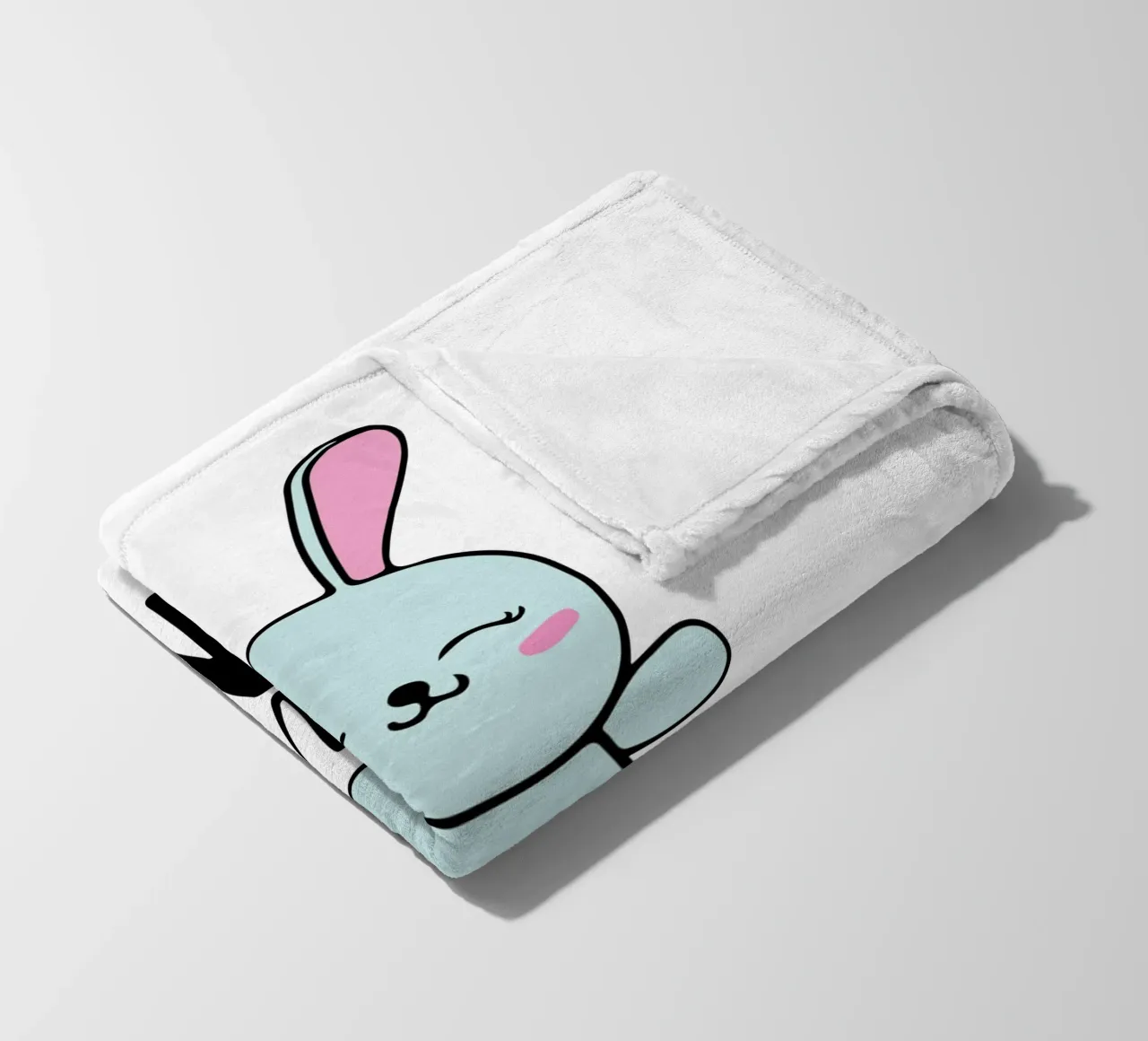 coniglietto snuggle art design coperta in pile da ririedis