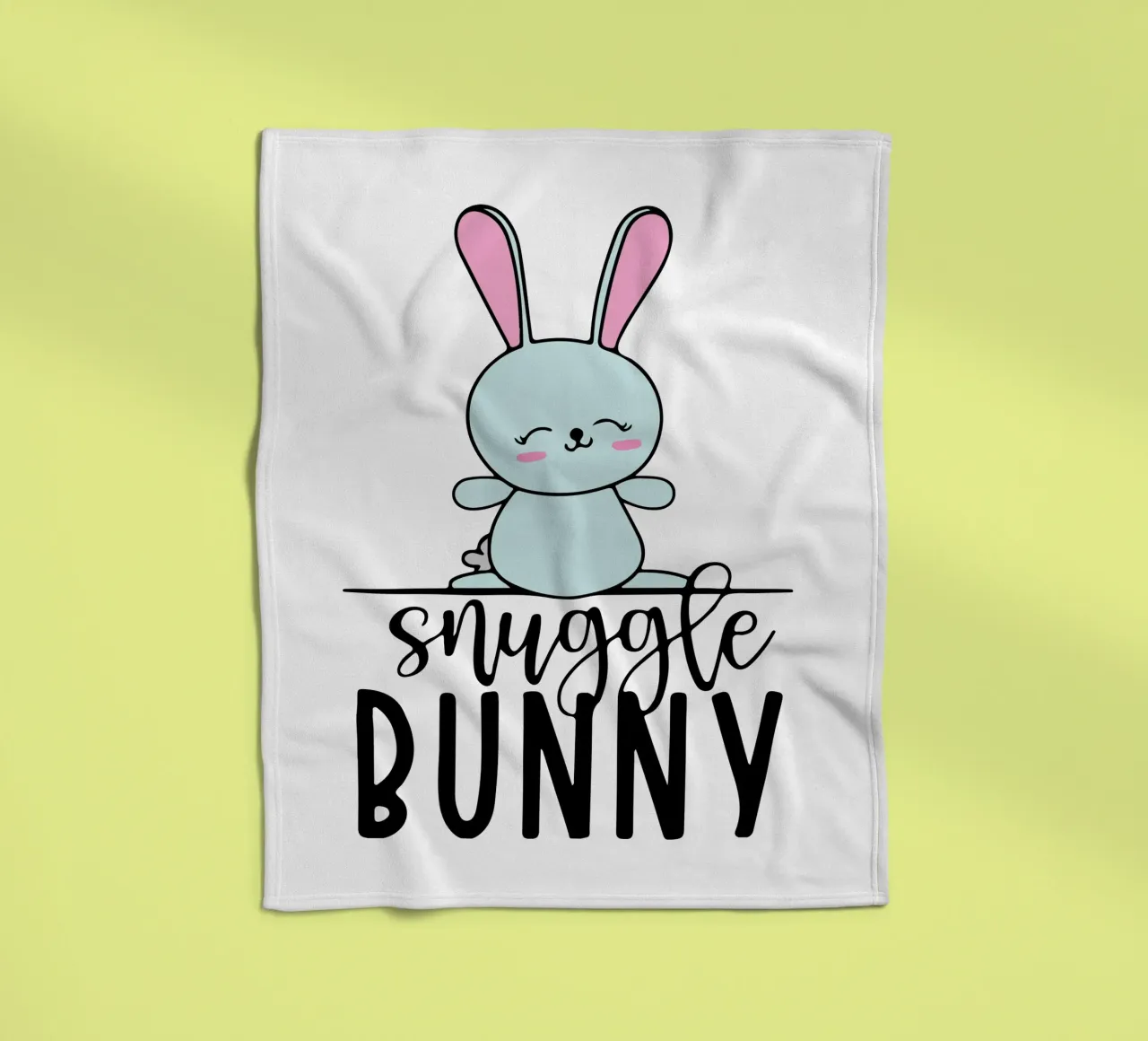 coniglietto snuggle art design coperta in pile da ririedis