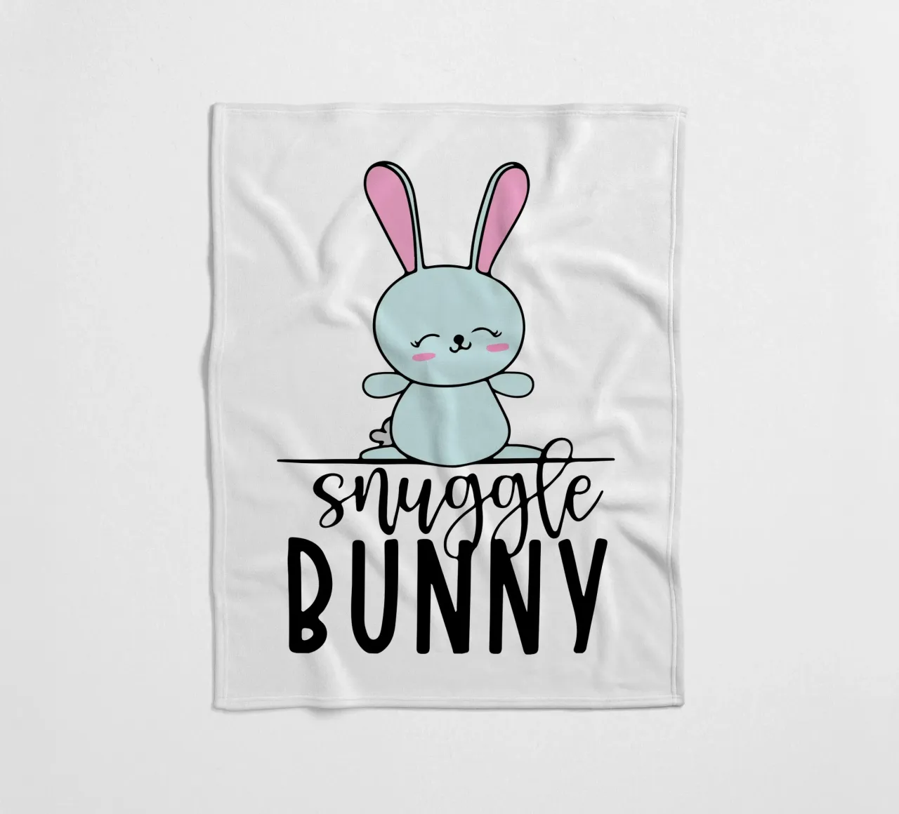 coniglietto snuggle art design coperta in pile da ririedis