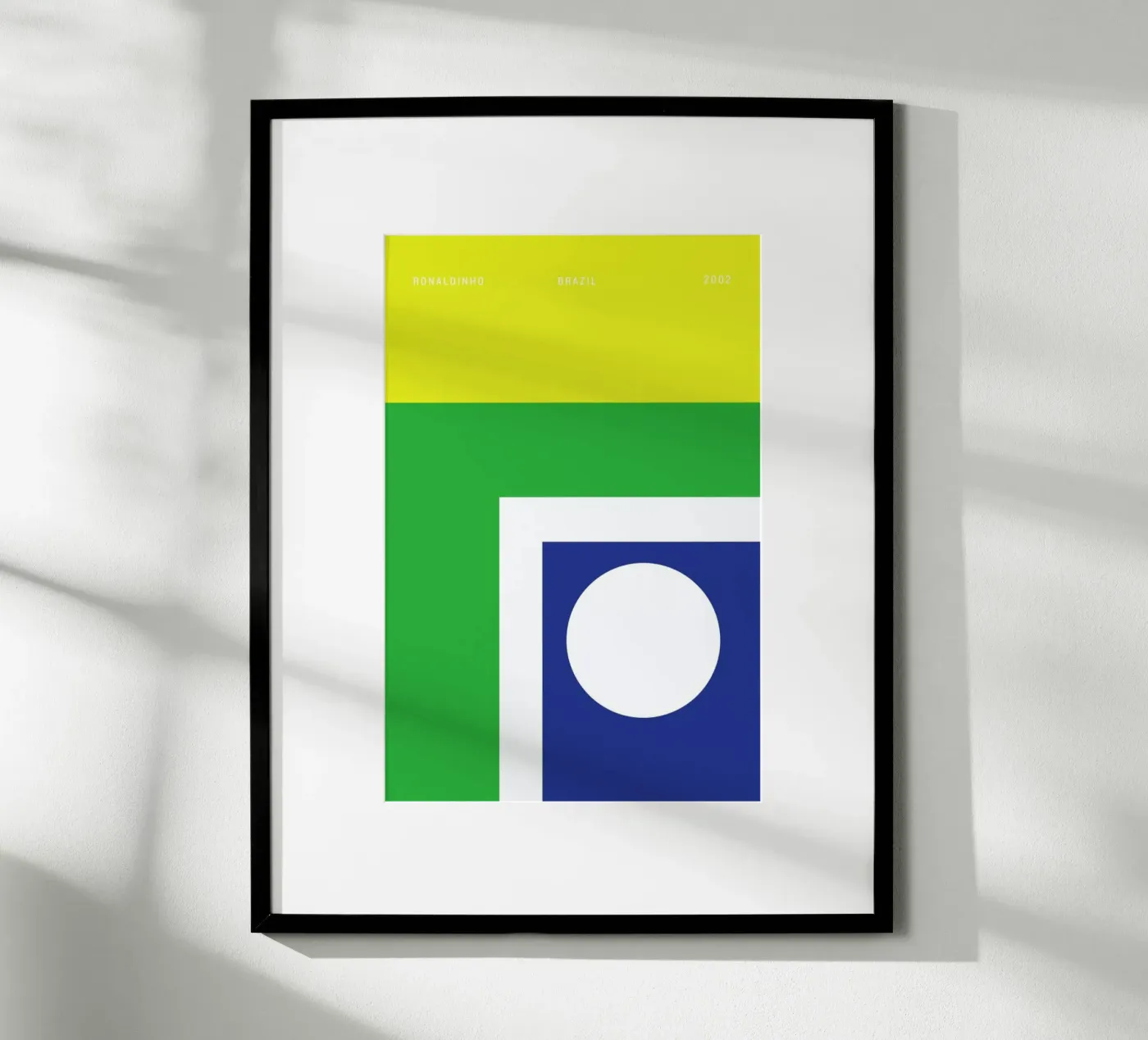 Ronaldinho 2002 poster by Nick Barclay