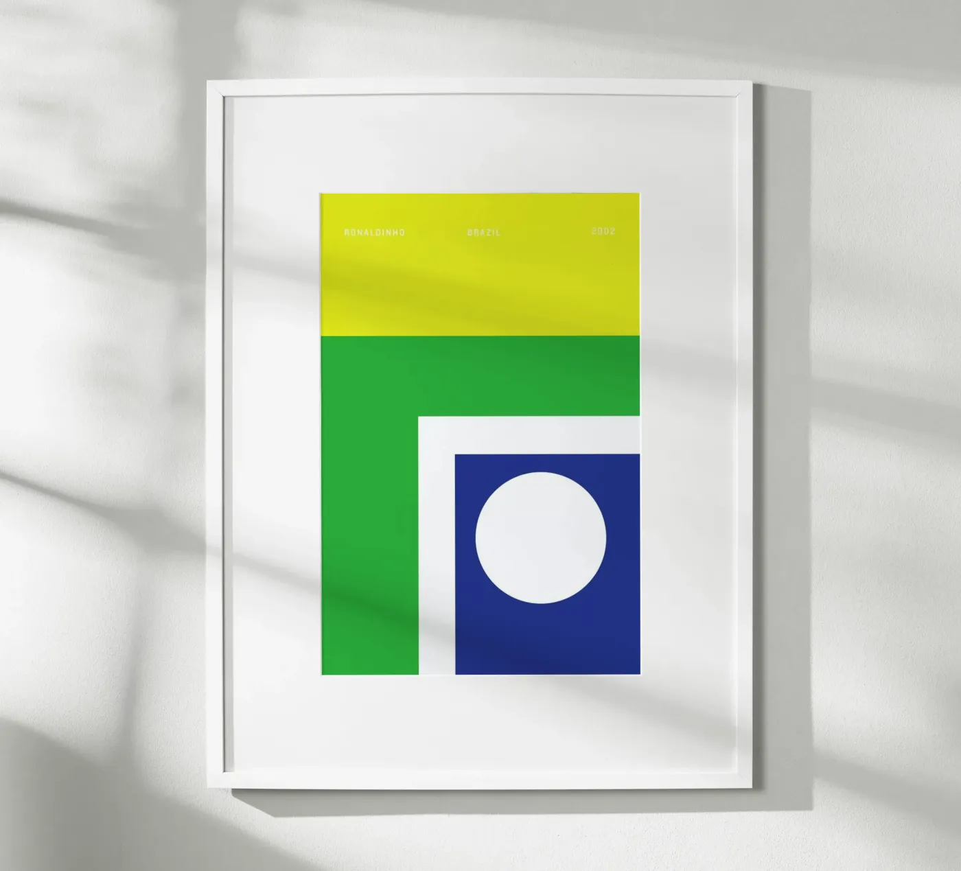 Ronaldinho 2002 poster by Nick Barclay