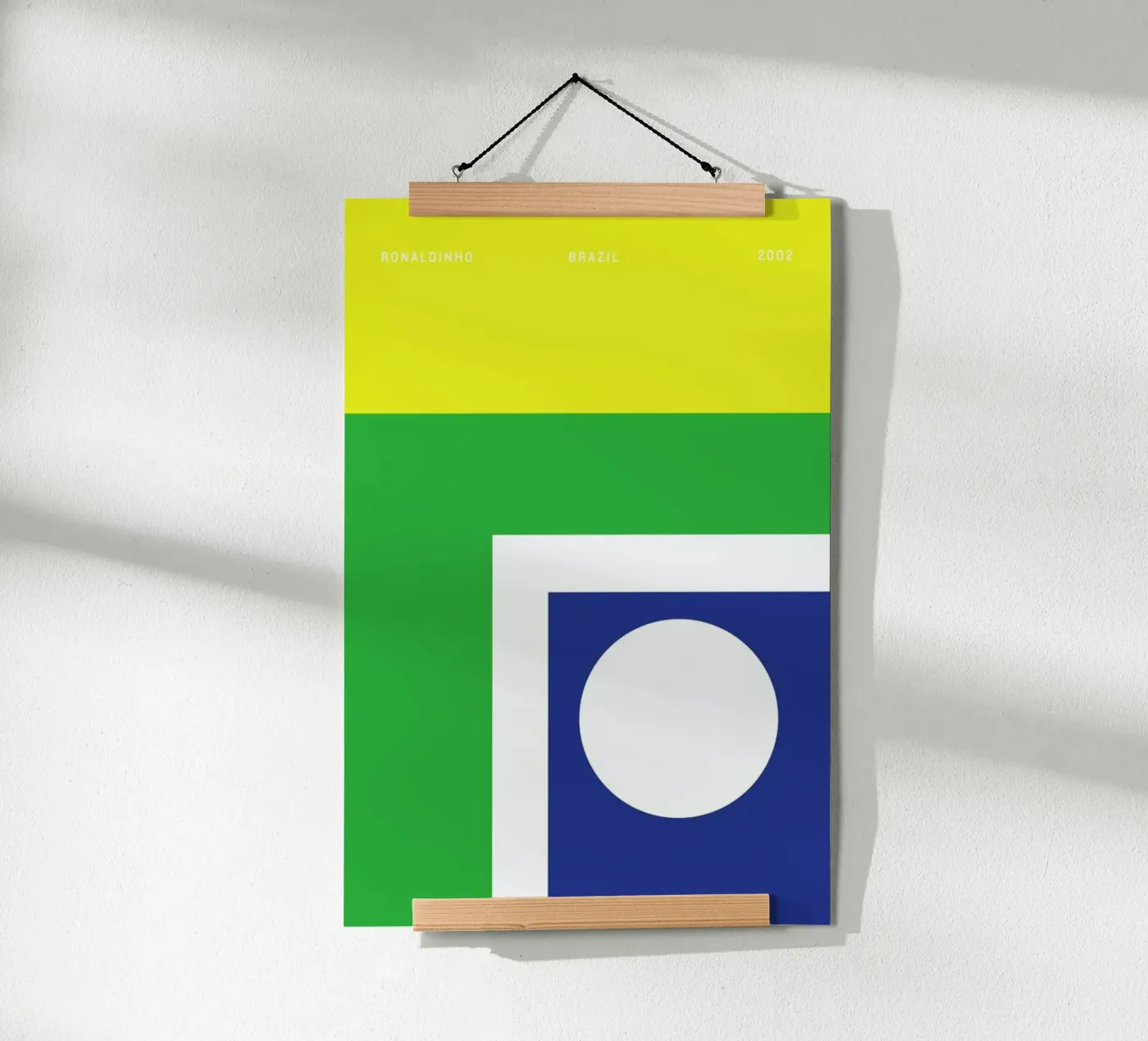 Ronaldinho 2002 poster by Nick Barclay