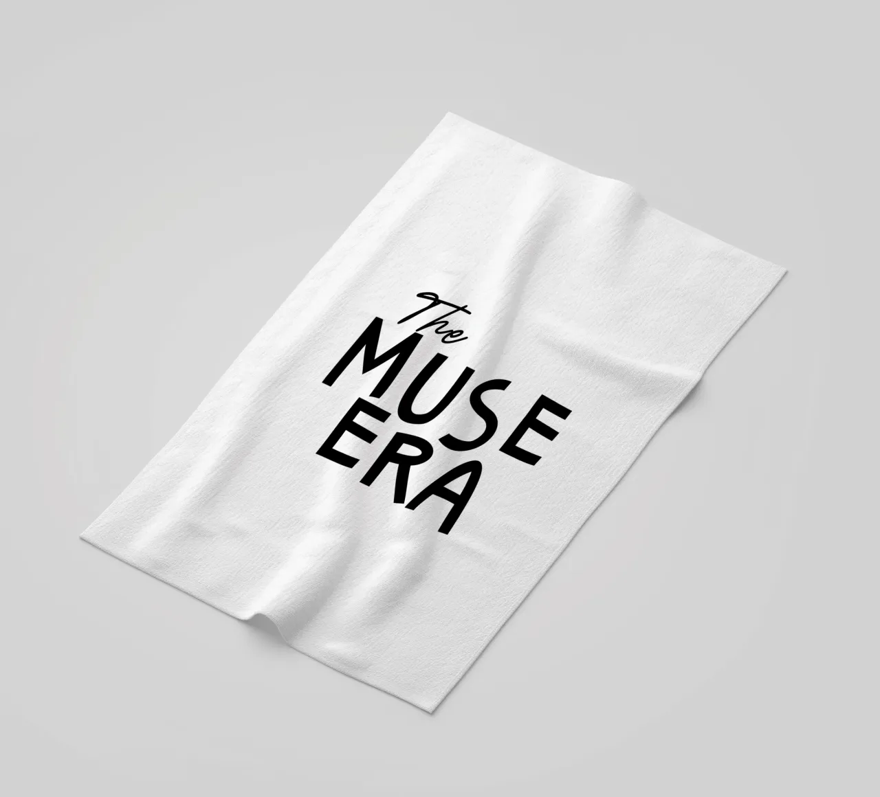 The Muse Era Typography beach towel by YV TYPOGRAPHY
