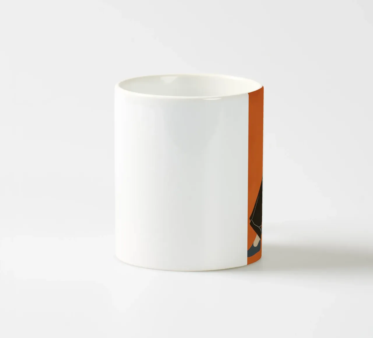 arancione Donna calma tazza in ceramica da Carinaprint