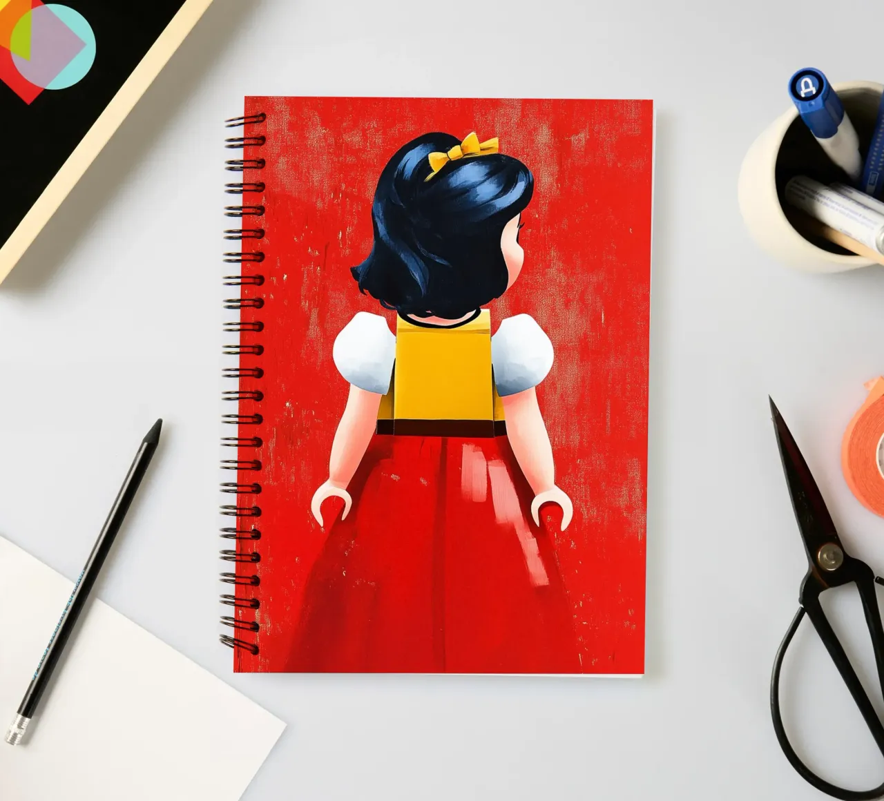 Snow White figure spiral notebook by Carinaprint