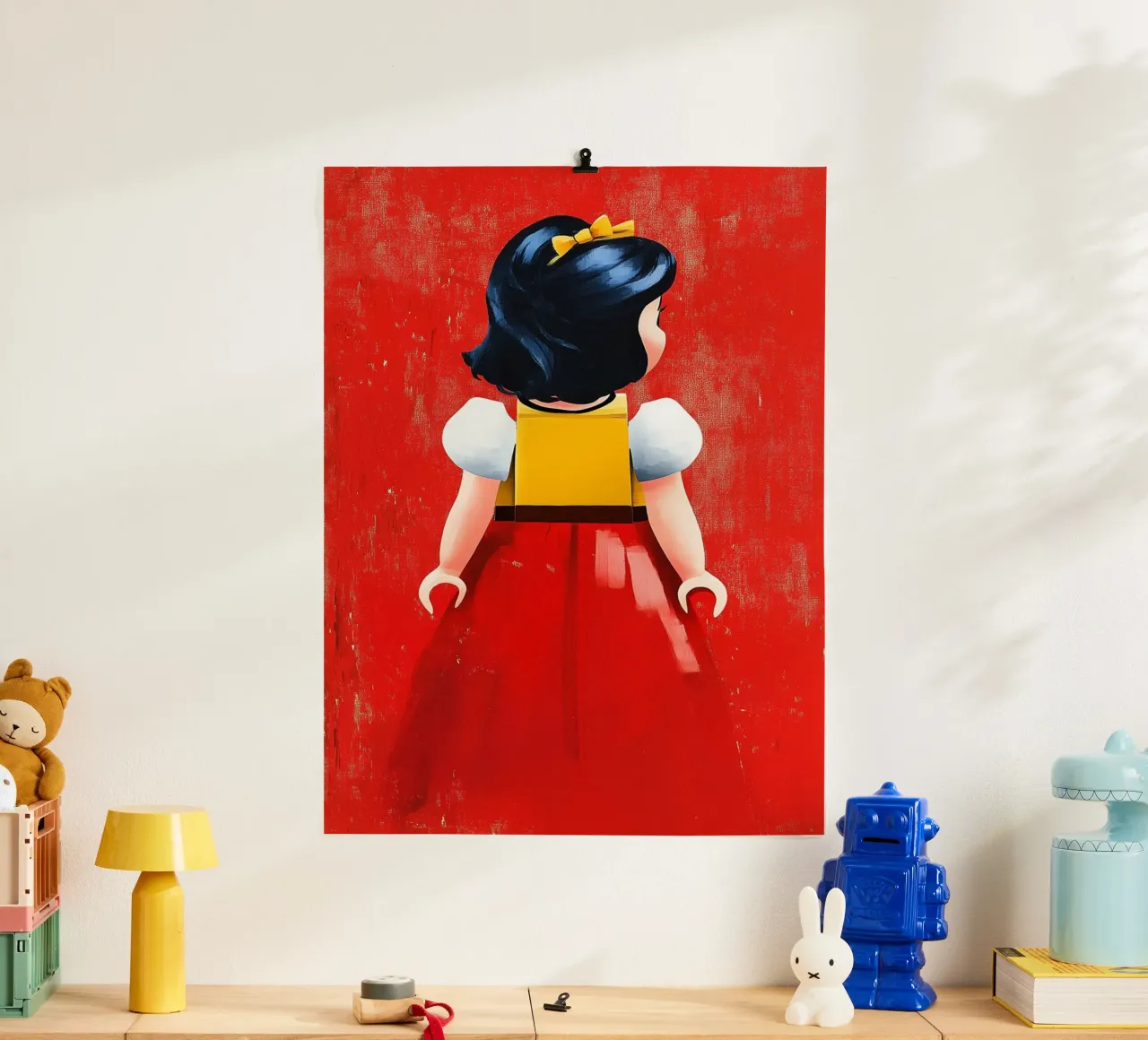 Figura di Biancaneve carta hahnemühle da Carinaprint